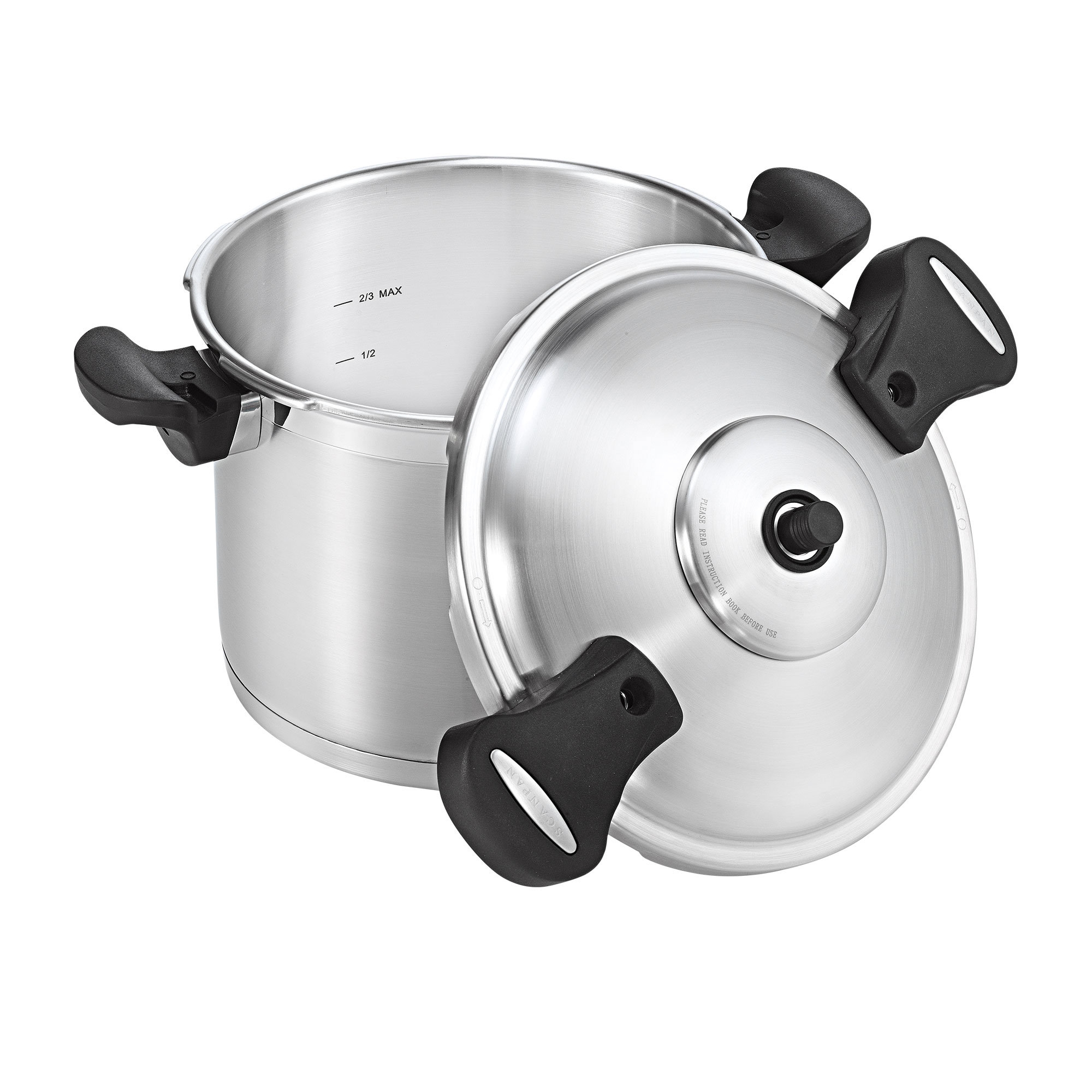 Scanpan Stainless Steel Pressure Cooker 24cm - 8L Image 1