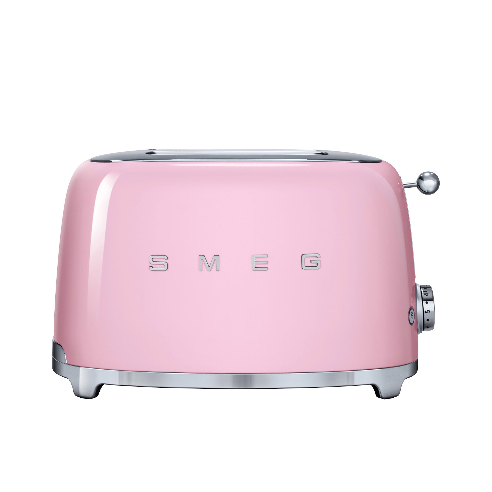 Smeg 50's Retro Style 2 Slice Toaster Pastel Pink Image 2