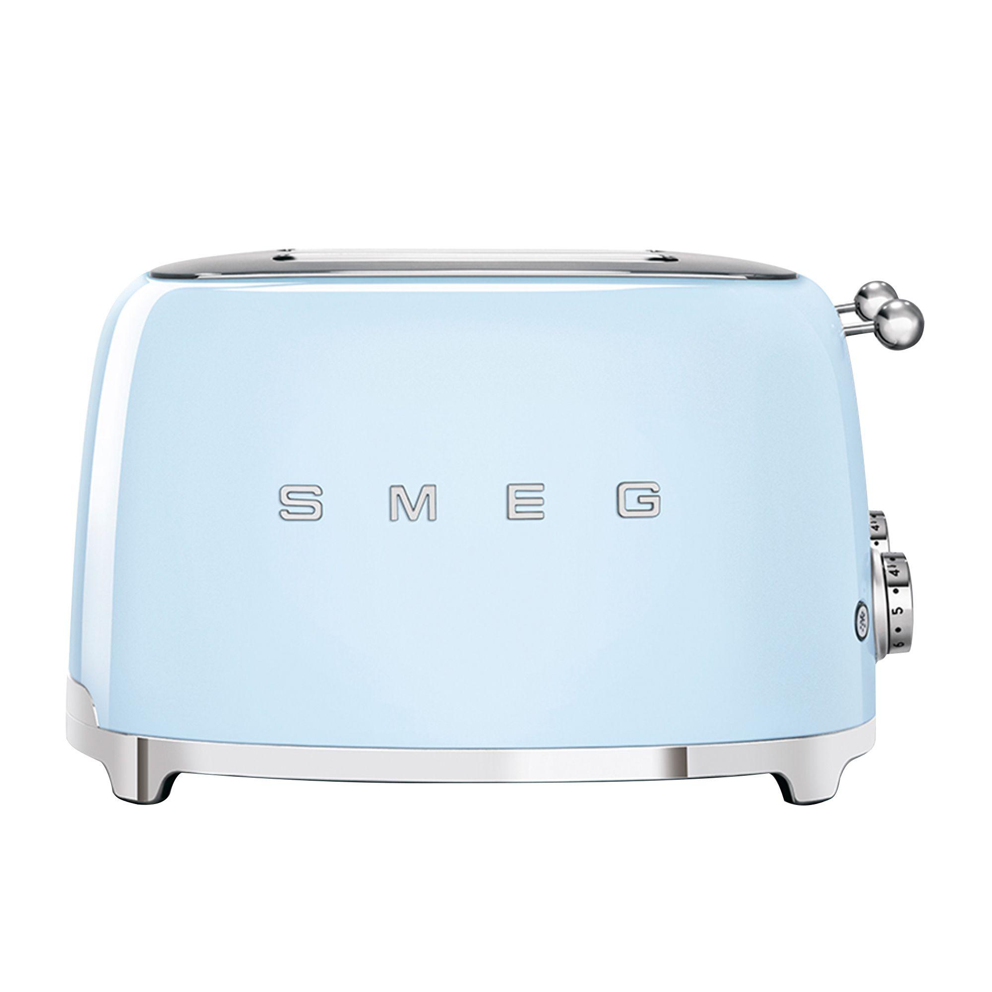Smeg 50's Retro Style 4 Slot Toaster Pastel Blue Image 4