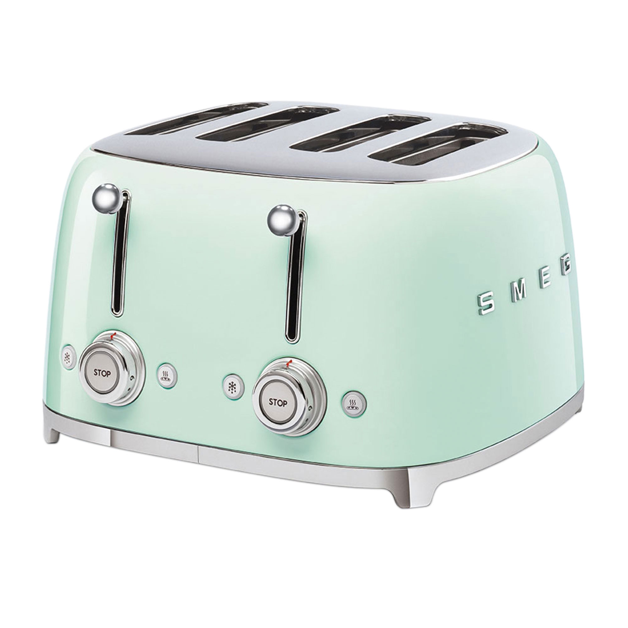 Smeg 50's Retro Style 4 Slot Toaster Pastel Green Image 1