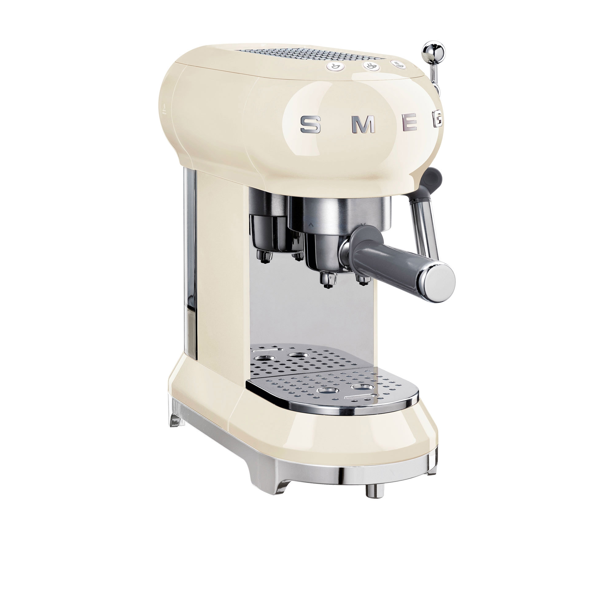 Smeg 50's Retro Style Espresso Coffee Machine Cream Image 1