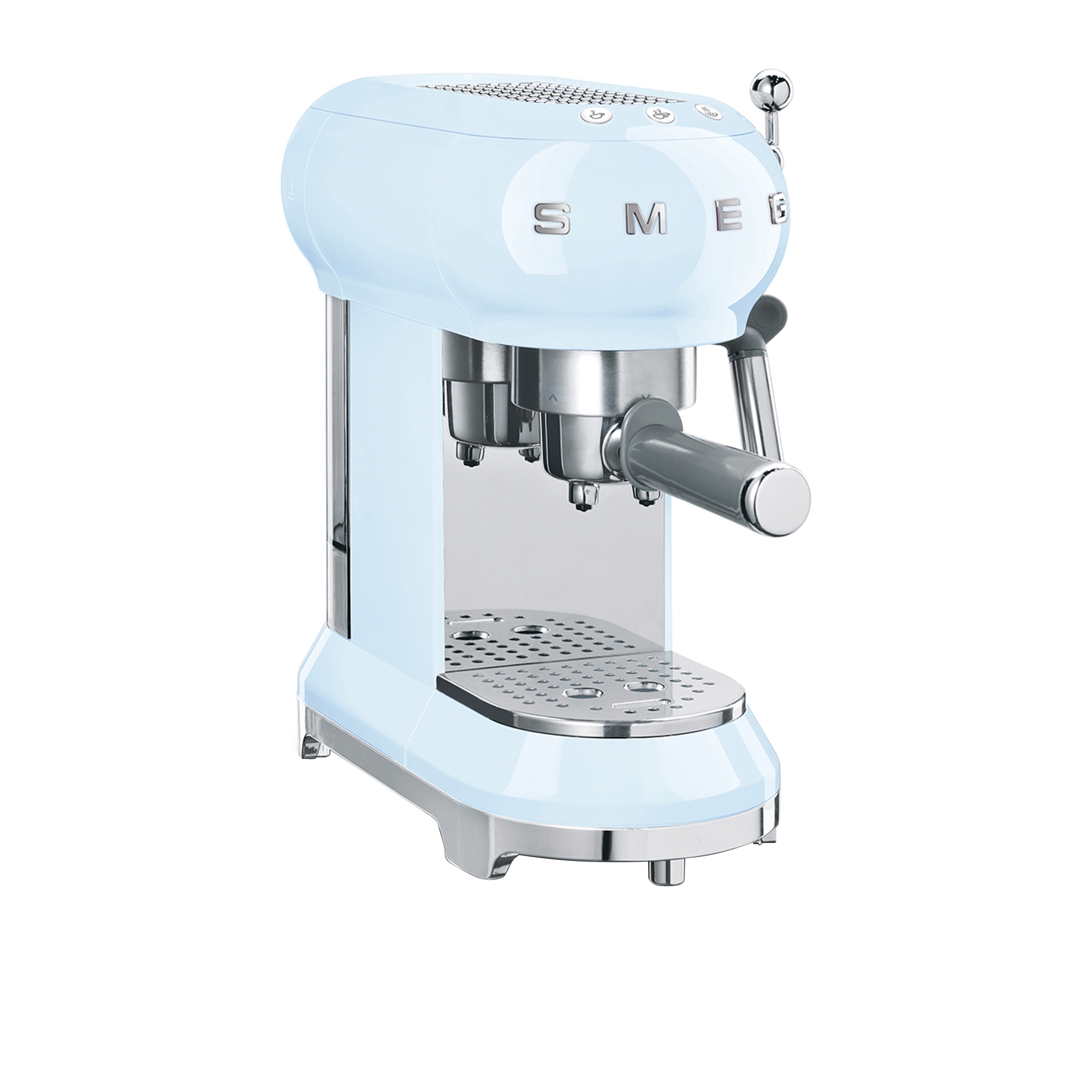 Smeg 50's Retro Style Espresso Coffee Machine Pastel Blue Image 1