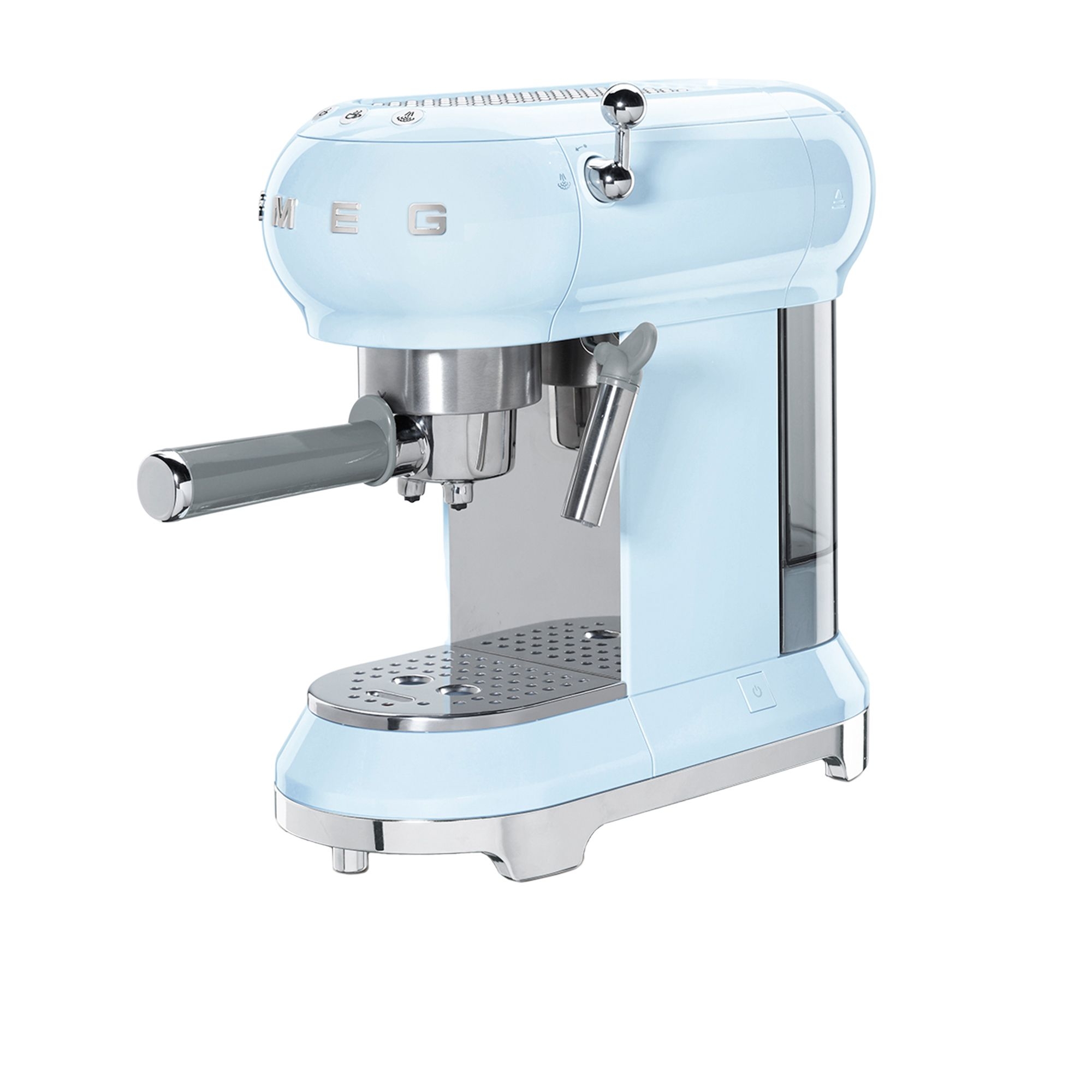 Smeg 50's Retro Style Espresso Coffee Machine Pastel Blue Image 2