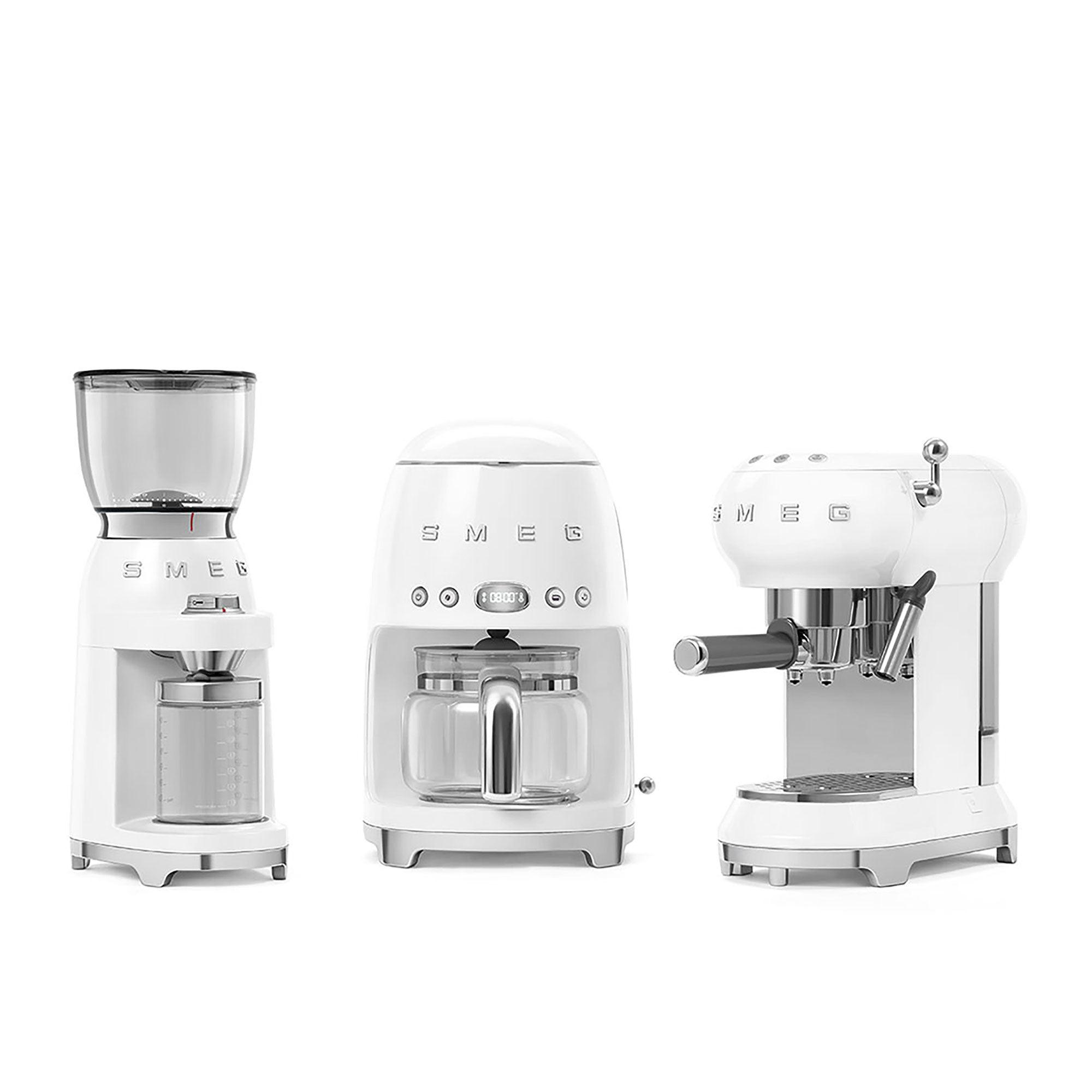 Smeg 50's Retro Style Espresso Coffee Machine White Image 5