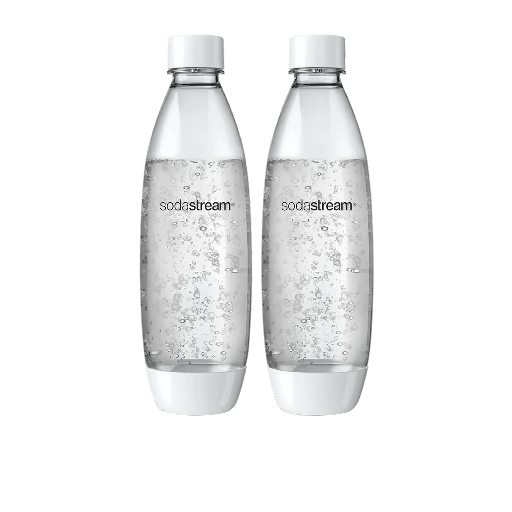 SodaStream Dishwasher Safe Fuse Twin Carbonating Bottle 1L White Image 1