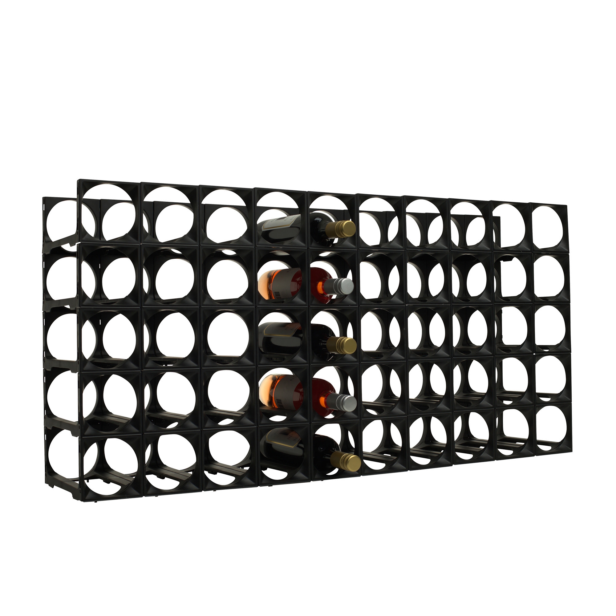 Stakrax Modular Wine Storage Kit 50 Bottle Black Image 2