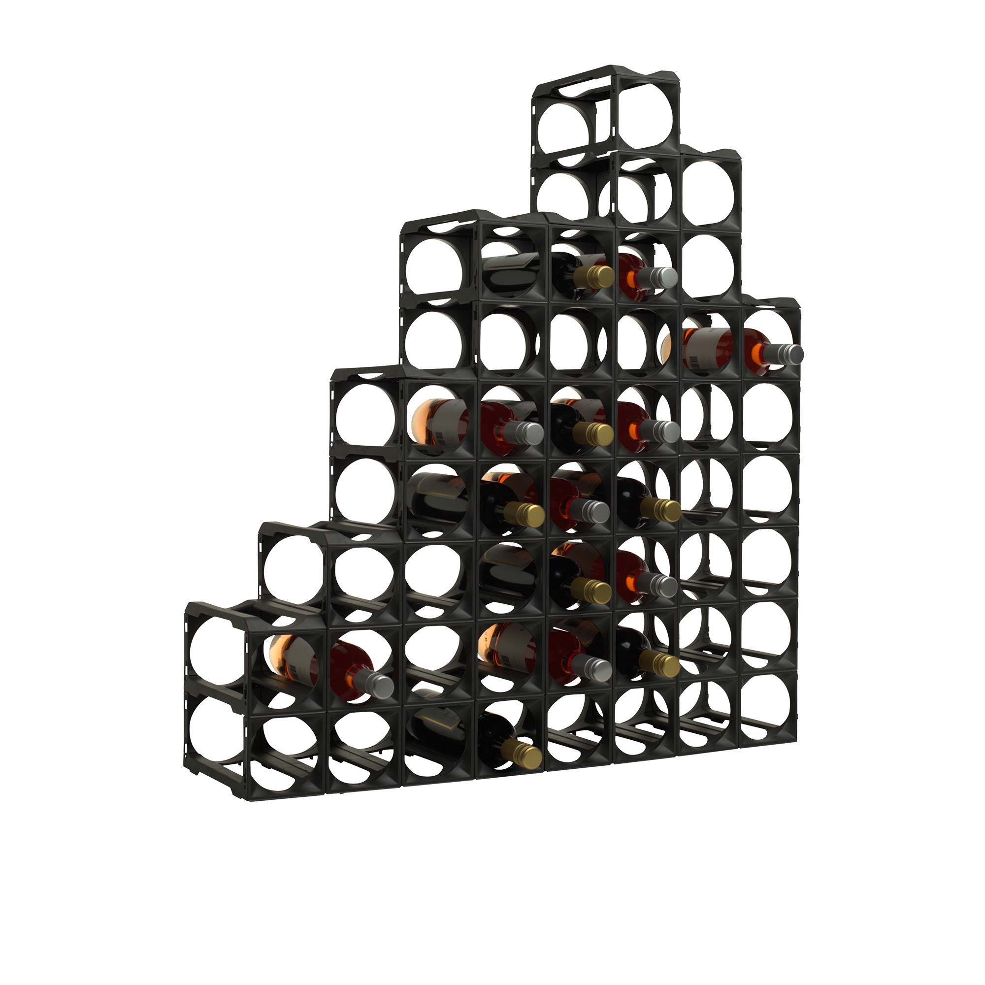 Stakrax Modular Wine Storage Kit 30 Bottle Black Image 2
