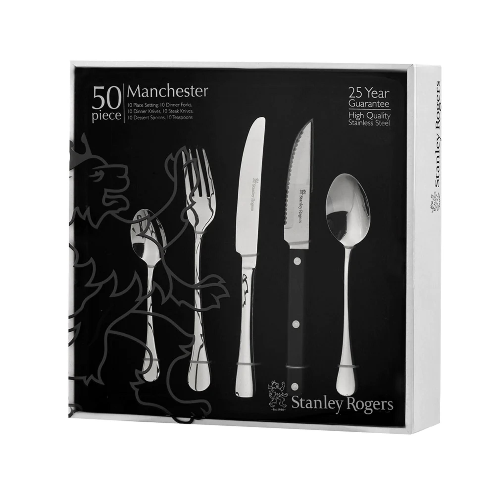 Stanley Rogers Manchester Cutlery Set 50pc Image 2