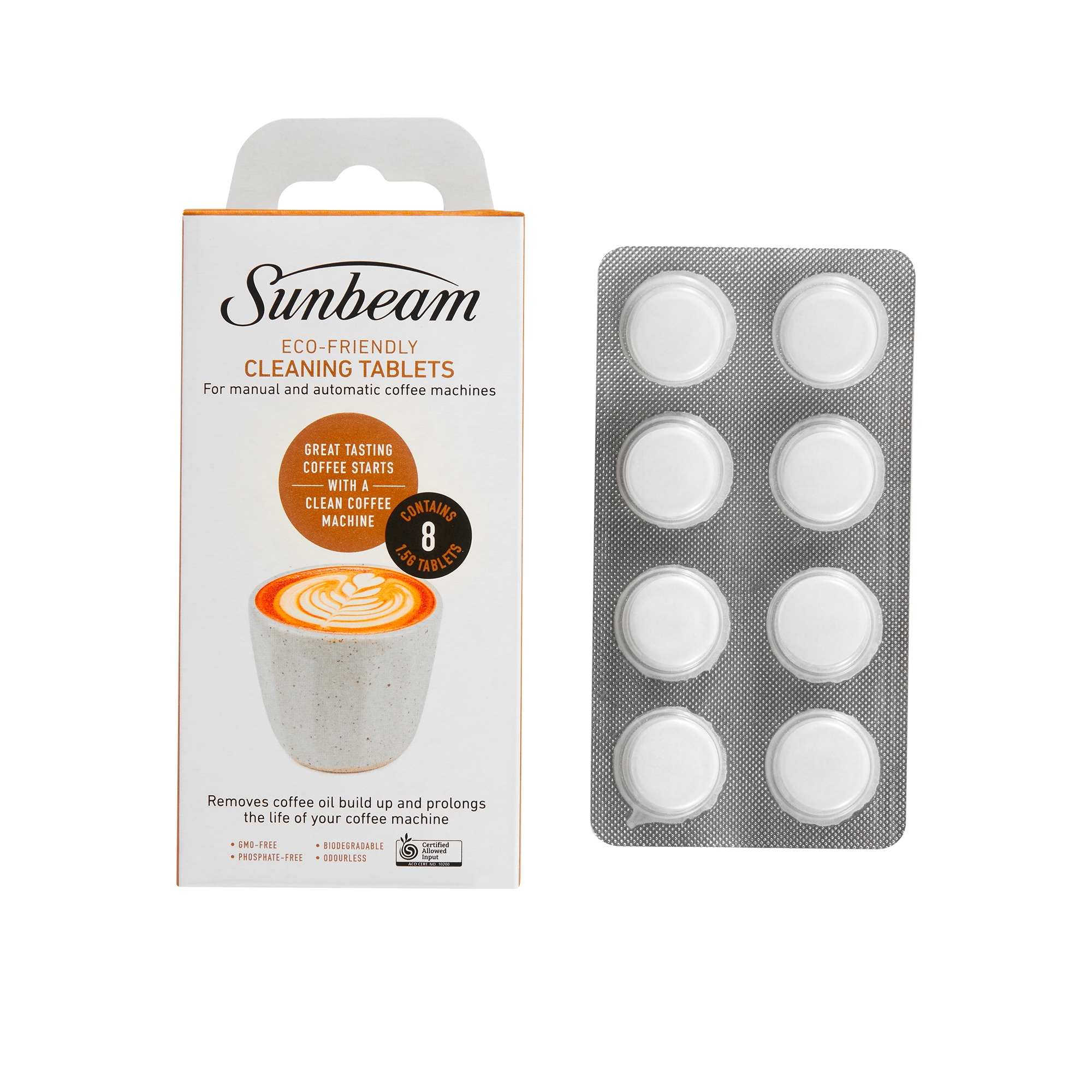 Sunbeam Espresso Machine Cleaning Tablets Set of 8 Image 1