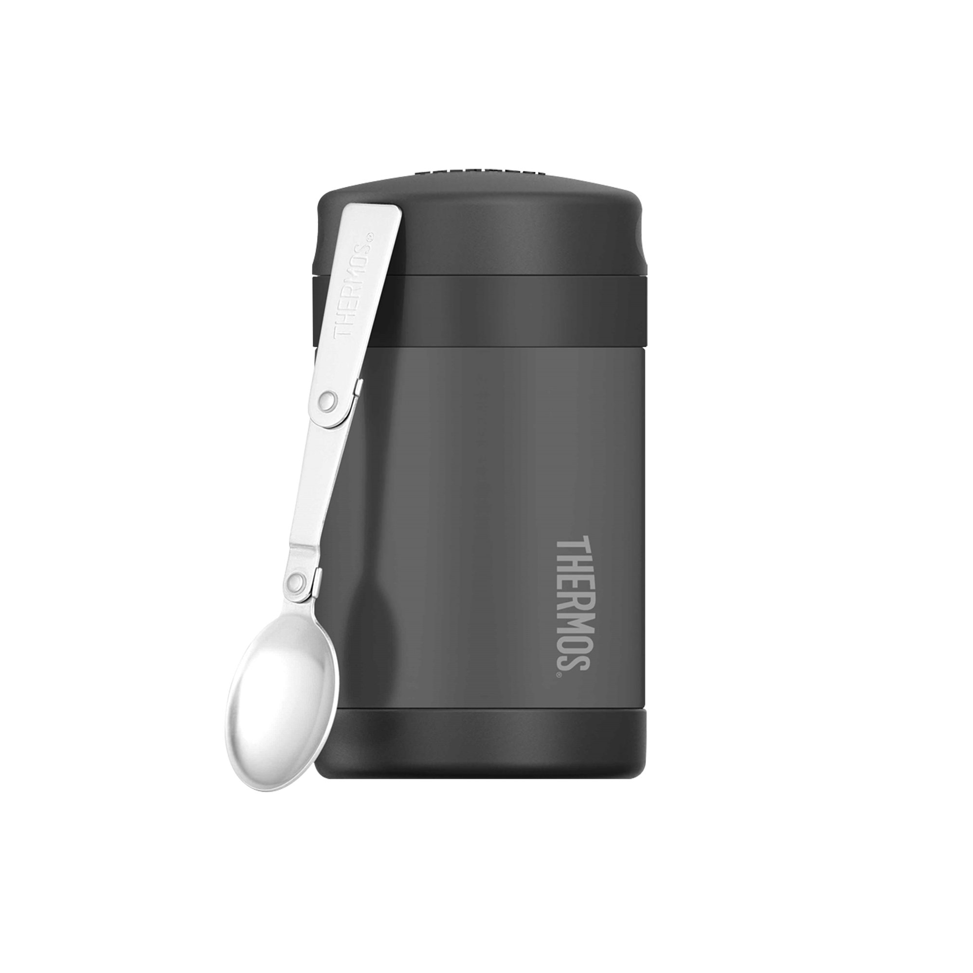 Thermos FUNtainer Insulated Food Jar w/ Spoon 470ml Charcoal Image 2