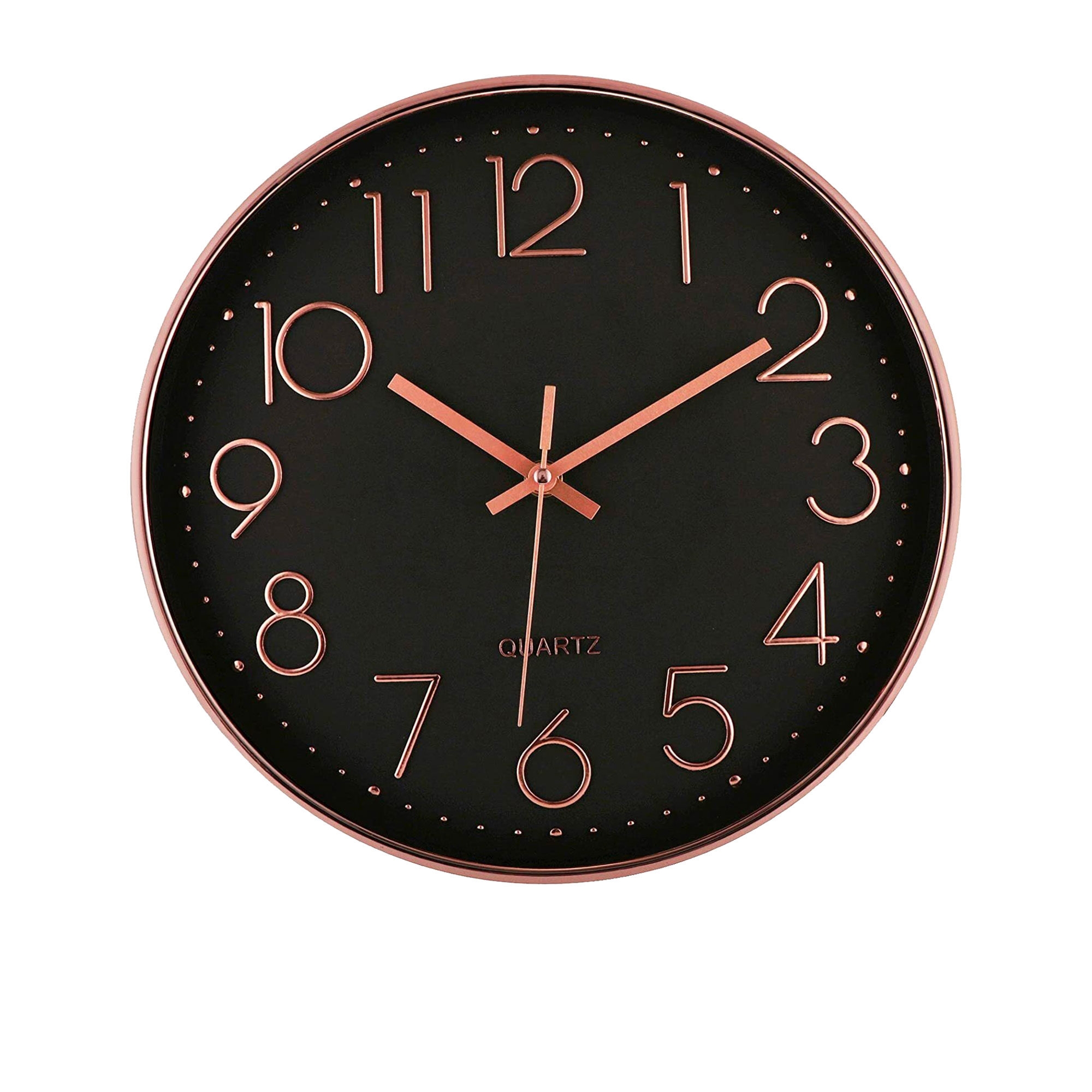 Toki Lexi Silent Wall Clock 30cm Black Image 1