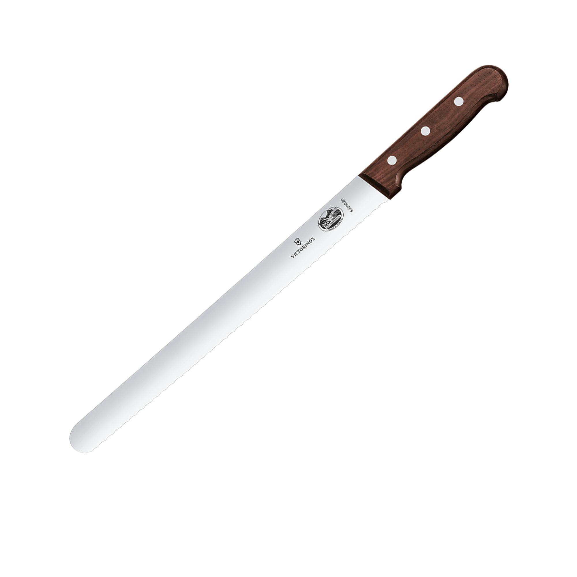 Victorinox Round Wavy Slicing Knife 36cm Rosewood Image 1