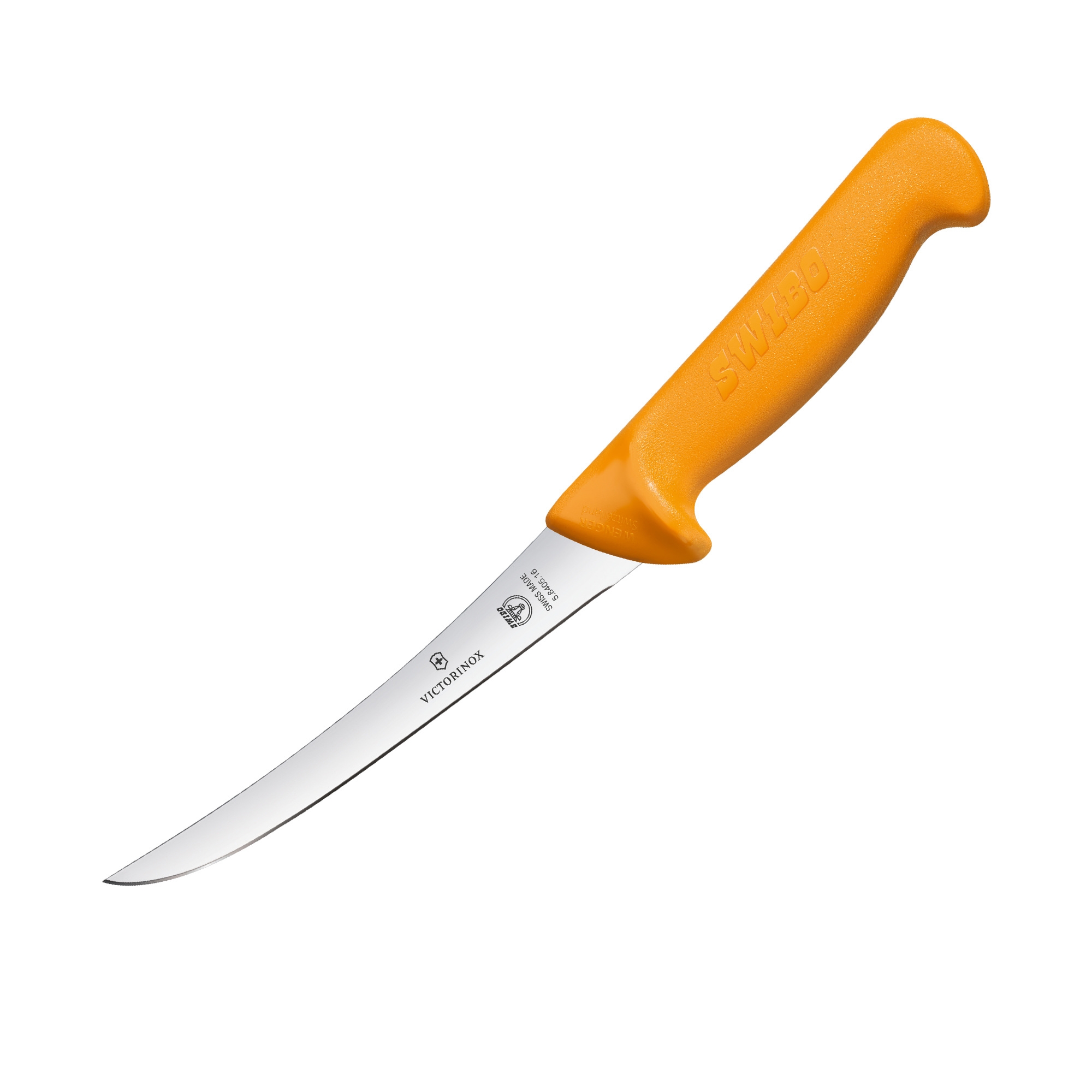 Victorinox Swibo Curved Blade Boning Knife 16cm Orange Image 1