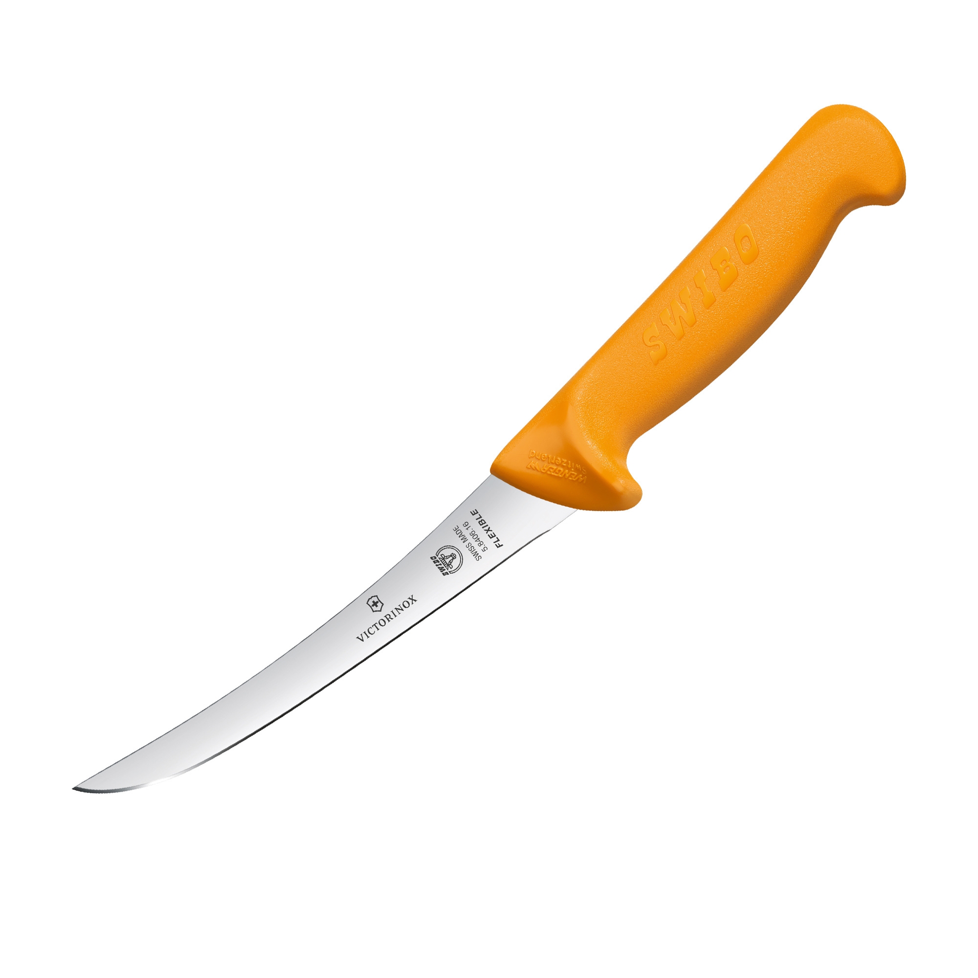 Victorinox Swibo Curved Flexible Blade Boning Knife 16cm Orange Image 1