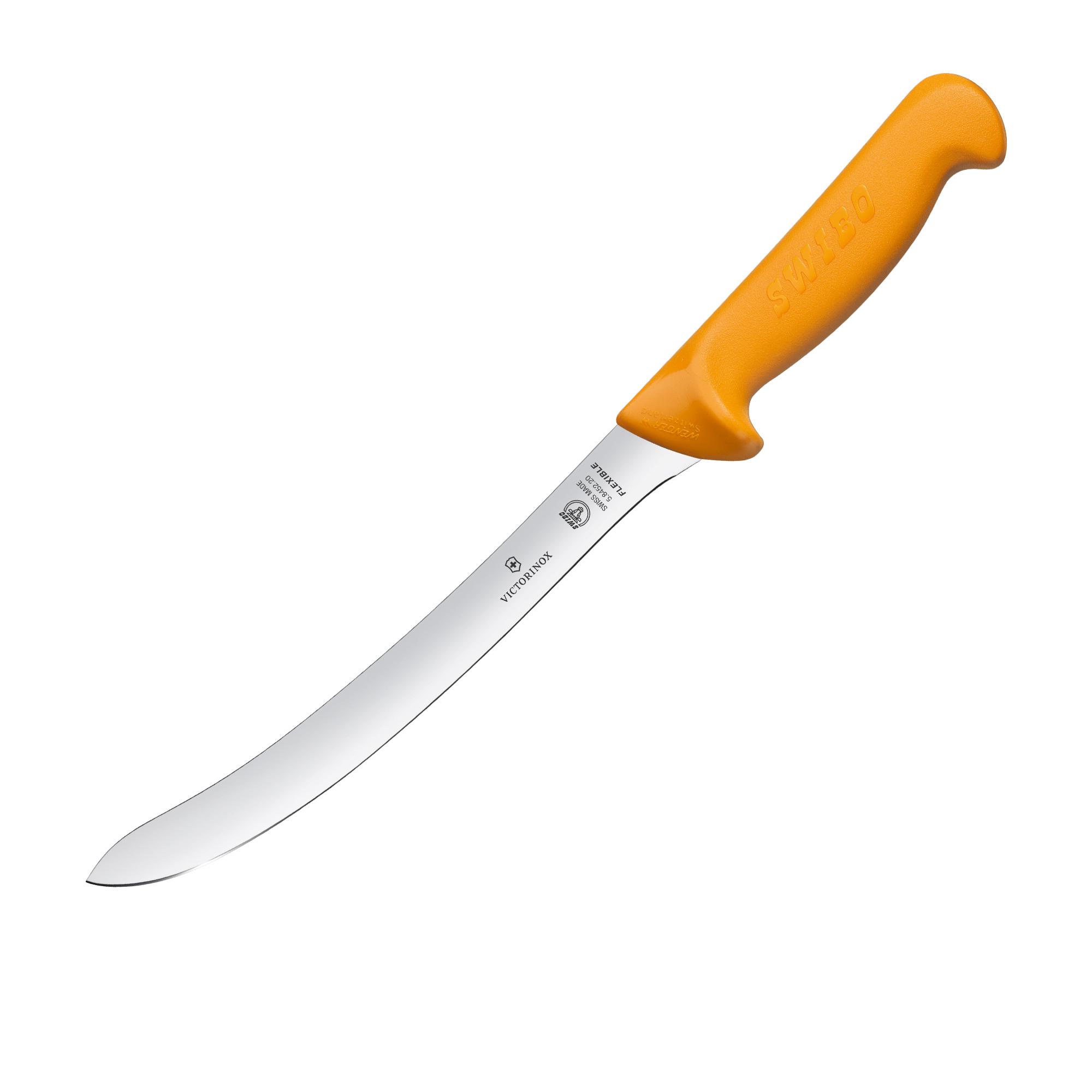 Victorinox Swibo Curved Flexible Blade Filleting Knife 20cm Orange Image 1