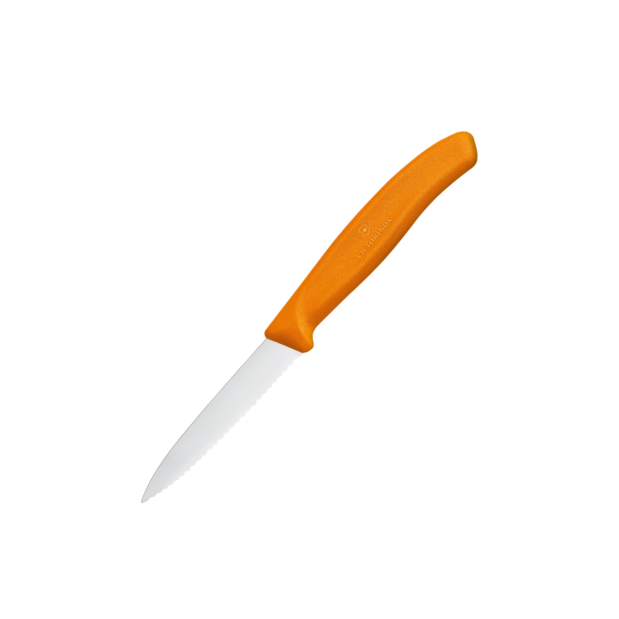 Victorinox Swiss Classic Serrated Paring Knife 8cm Orange Image 1