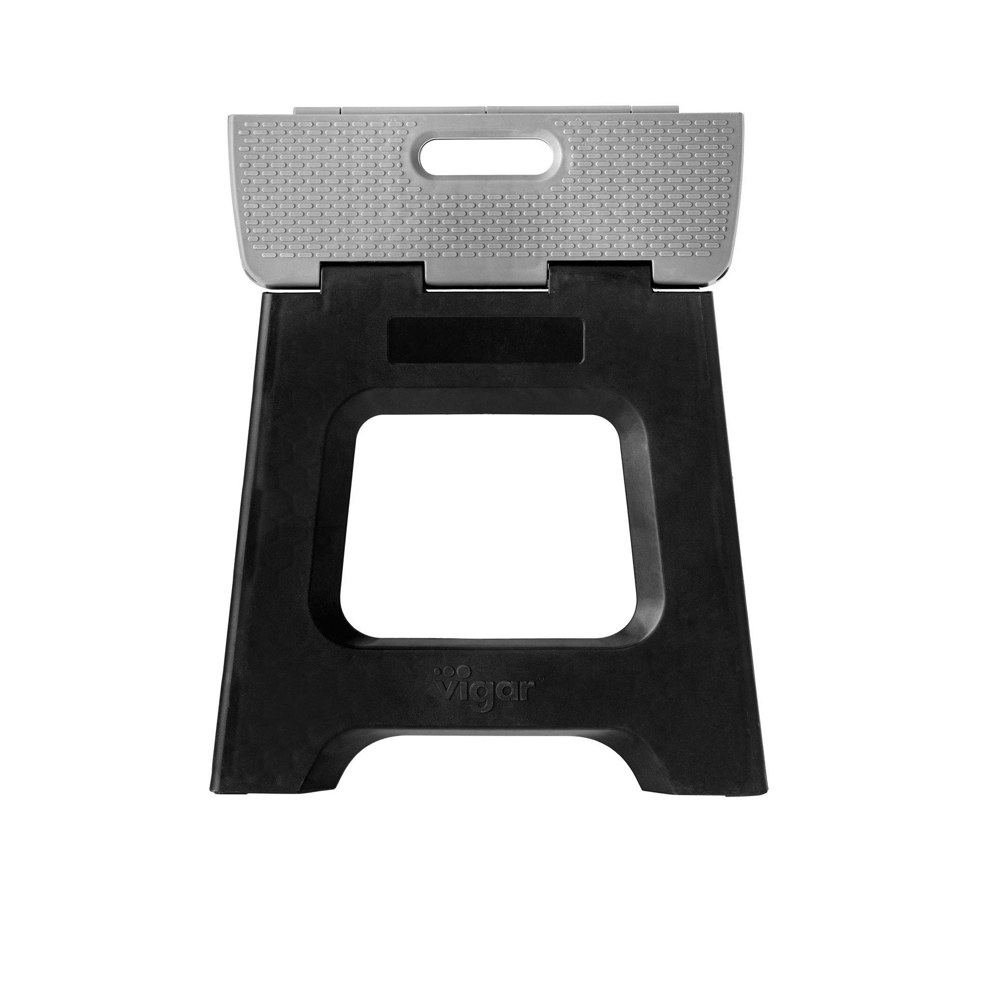 Vigar Compact Foldable Stool 32cm Black Image 3