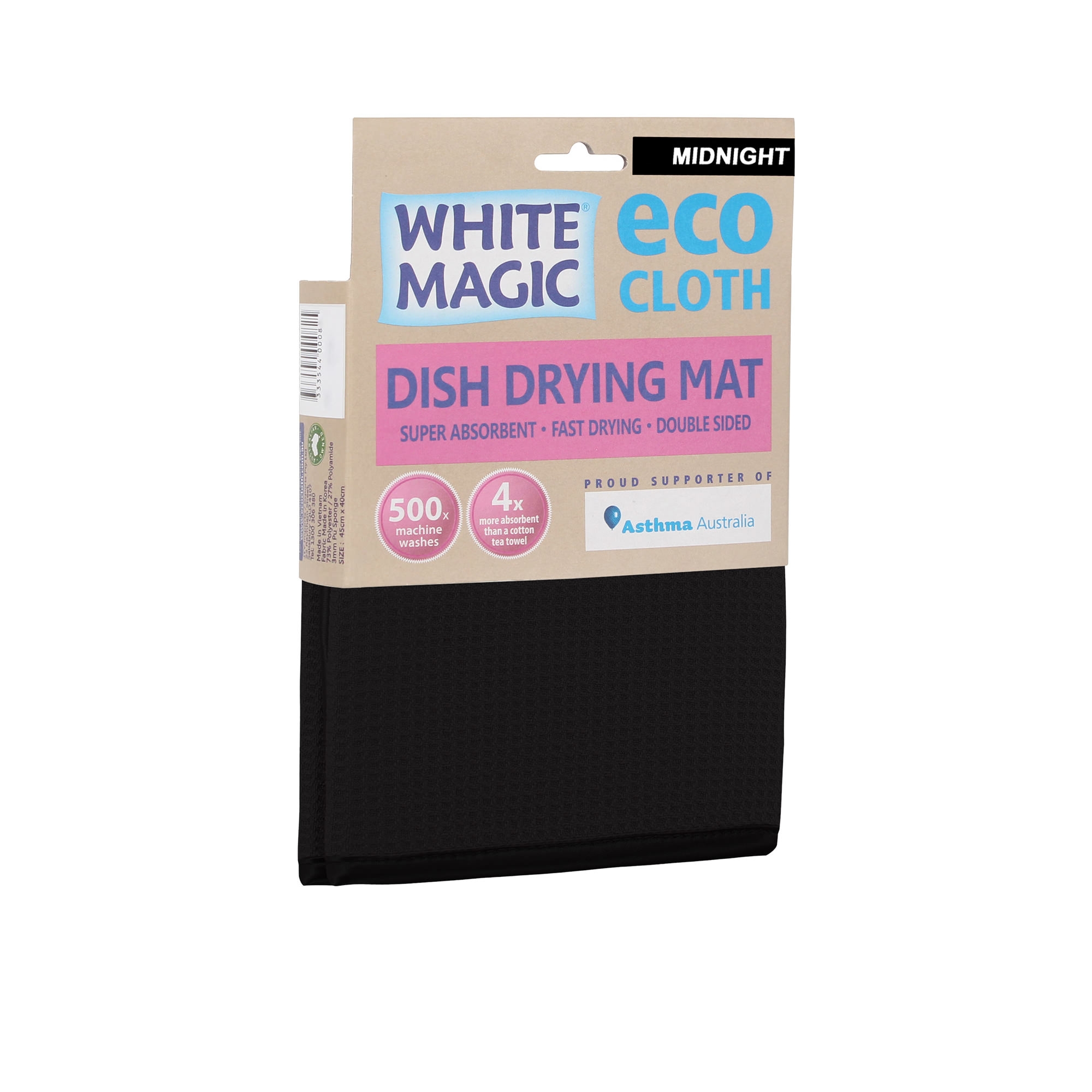 White Magic Eco Cloth Dish Drying Mat Midnight Image 2