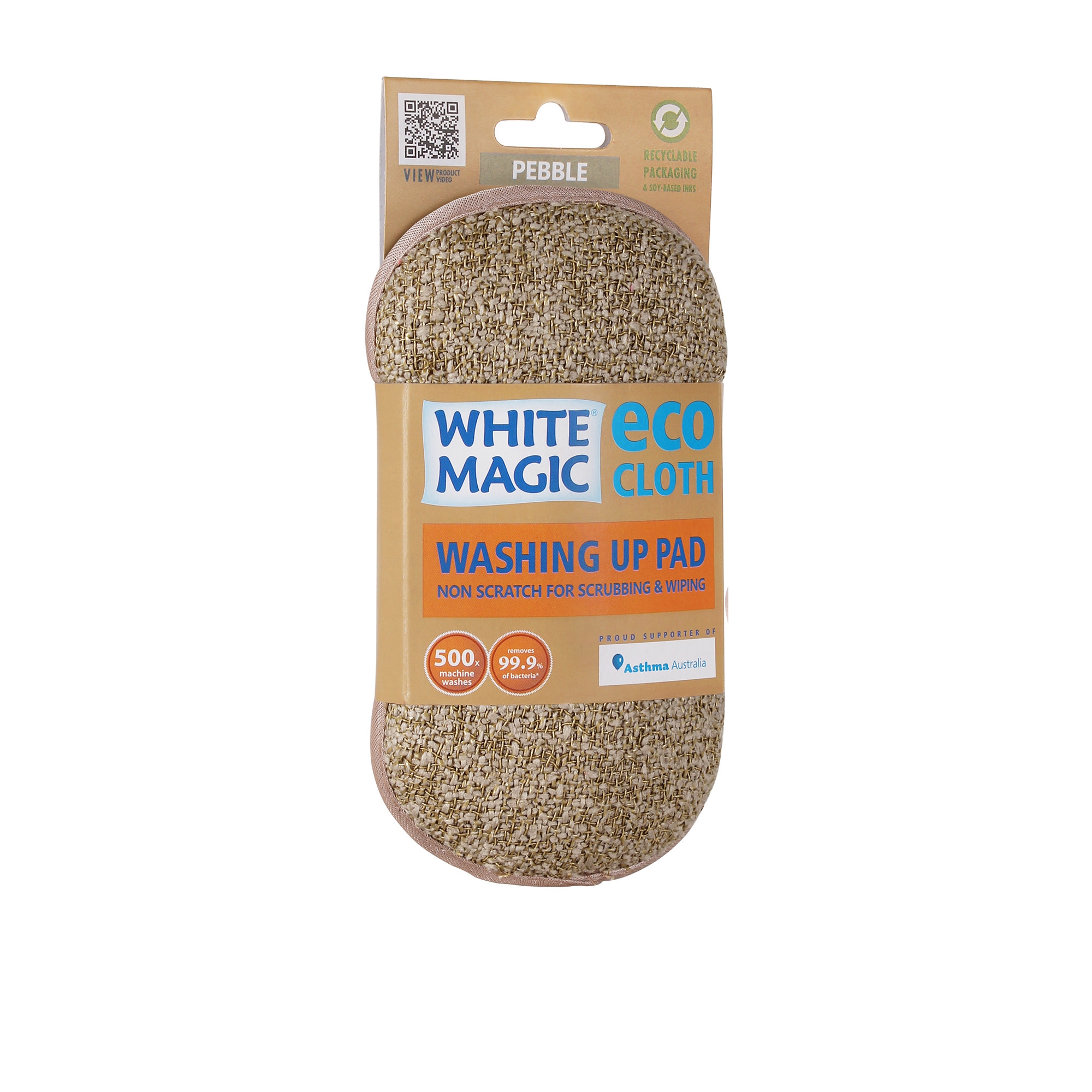 White Magic Eco Cloth Washing Up Pad Pebble Image 2