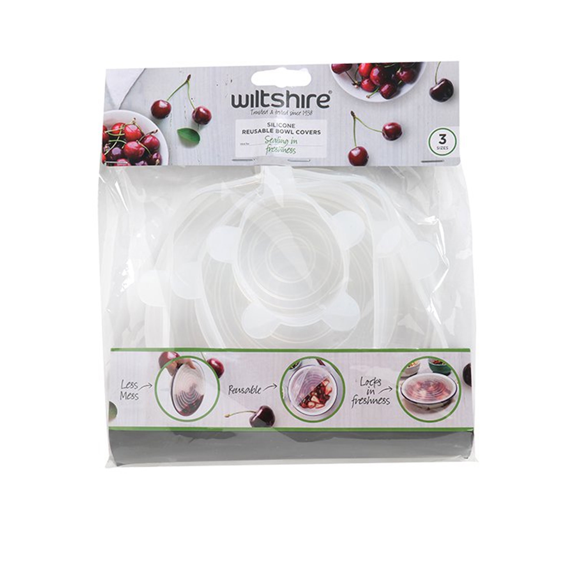 Wiltshire Silicone Bowl Covers Set 3pc Image 2