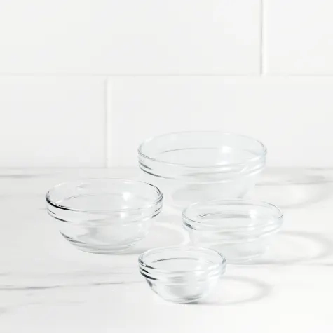 Kitchen Pro Mixwell Tempered Glass Prep Bowl Set 4pc Image 1