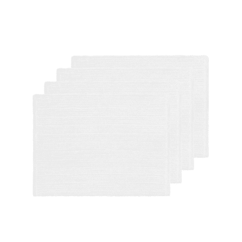 J.Elliot Home Miller Rectangular Braided Placemat Set of 4 White Image 1
