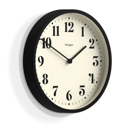 Newgate Number Four Wall Clock 30cm Matte Black Image 2