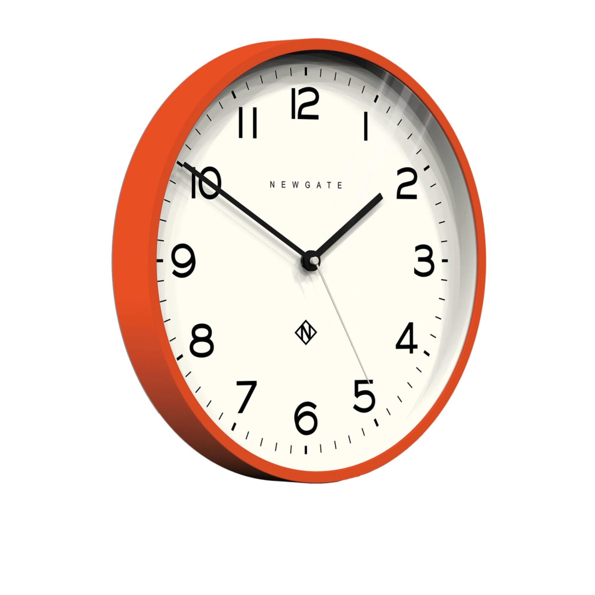 Newgate Number Three Echo Wall Clock Silicone 37.5cm Orange Image 3
