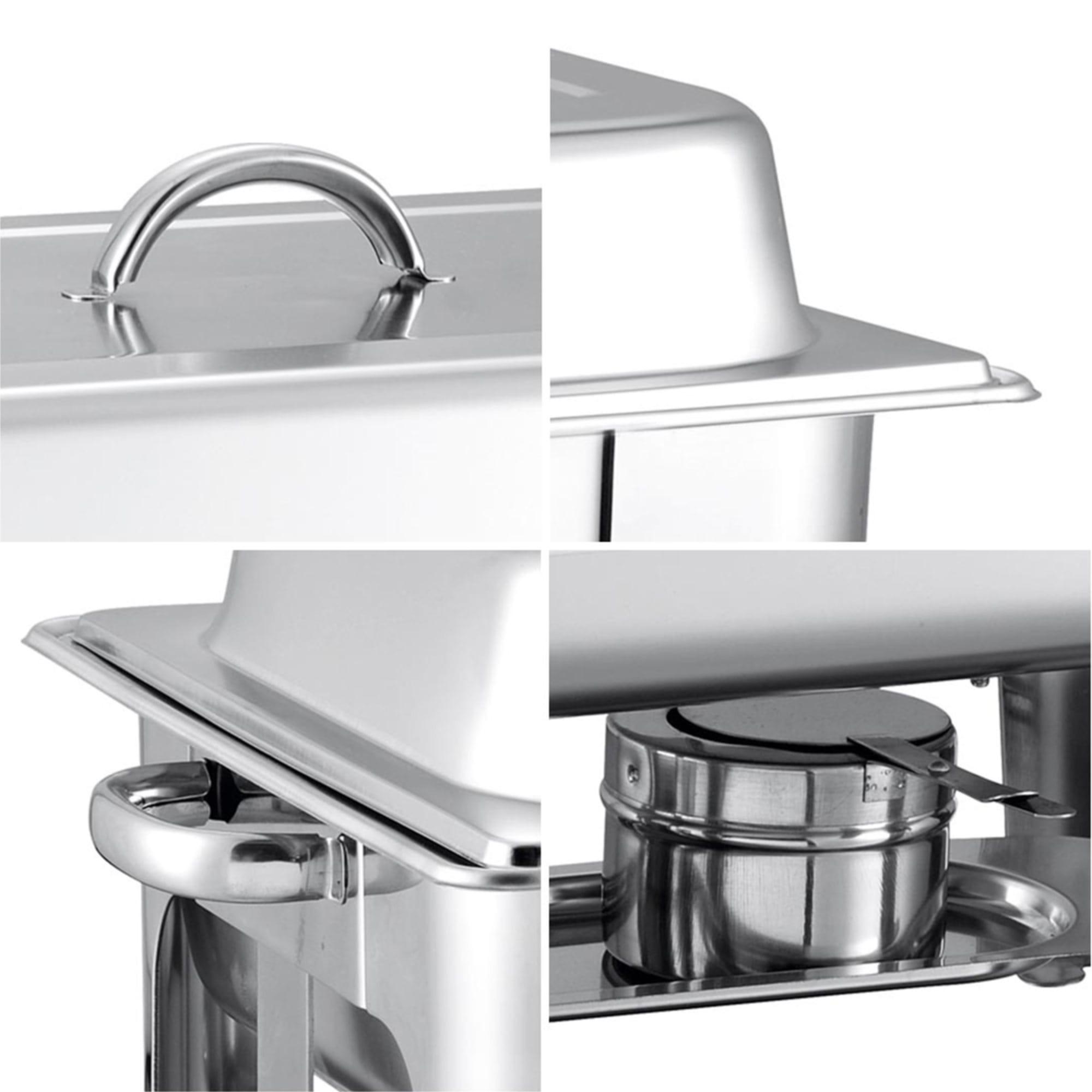 Soga Rectangular Stainless Steel Chafing Dish with Lid Image 4