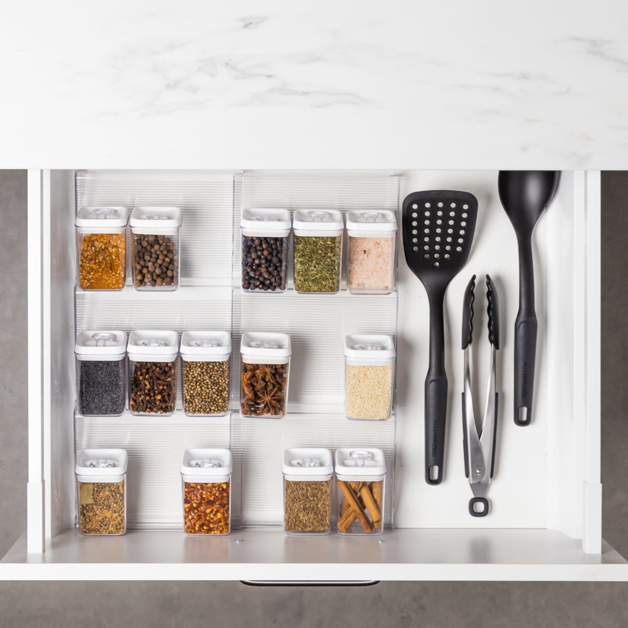 Kitchen Pro Clear Expandable Spice Drawer Organiser Image 5