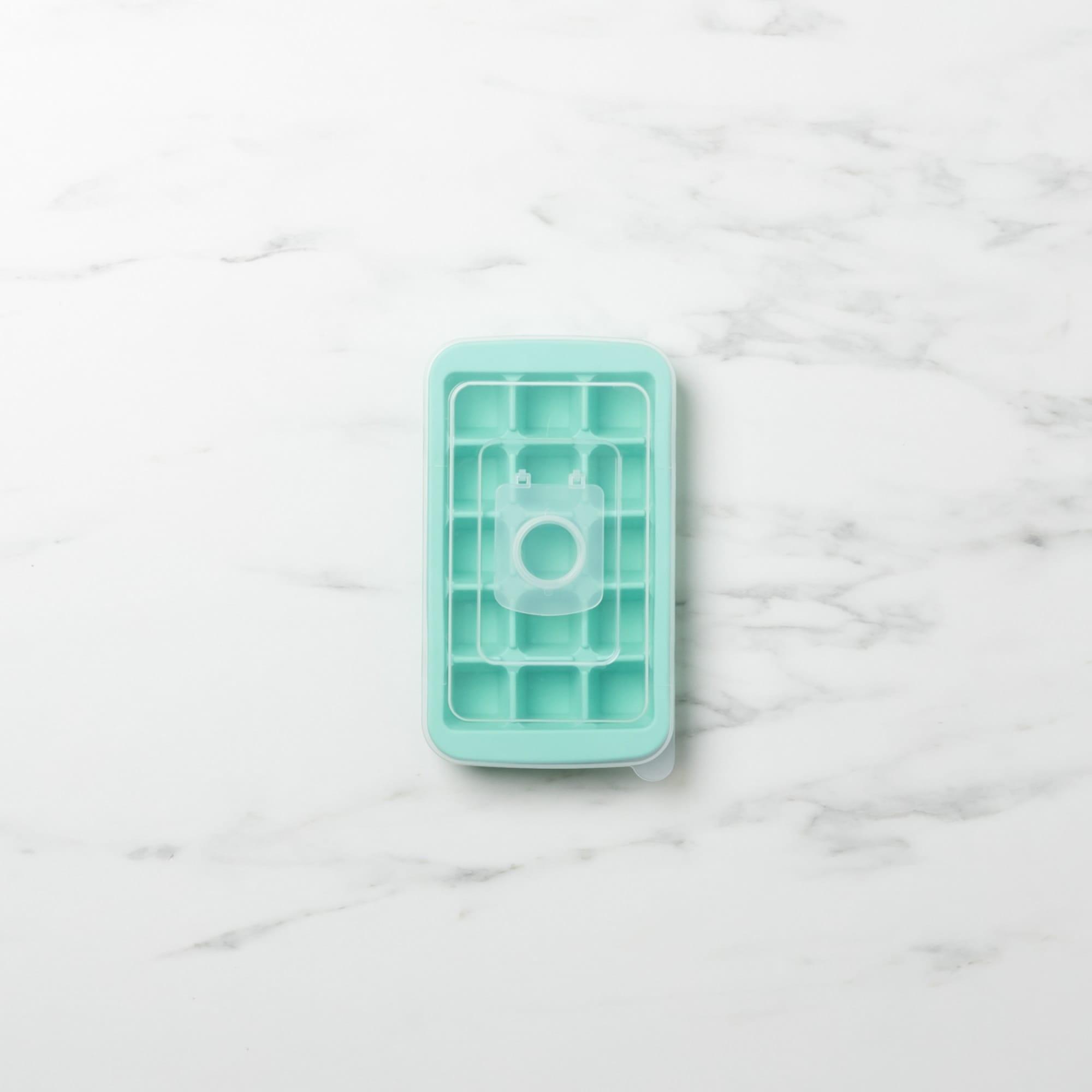 Kitchen Pro Kool 15 Cube Ice Tray  Silicone with Lid Aqua Image 6