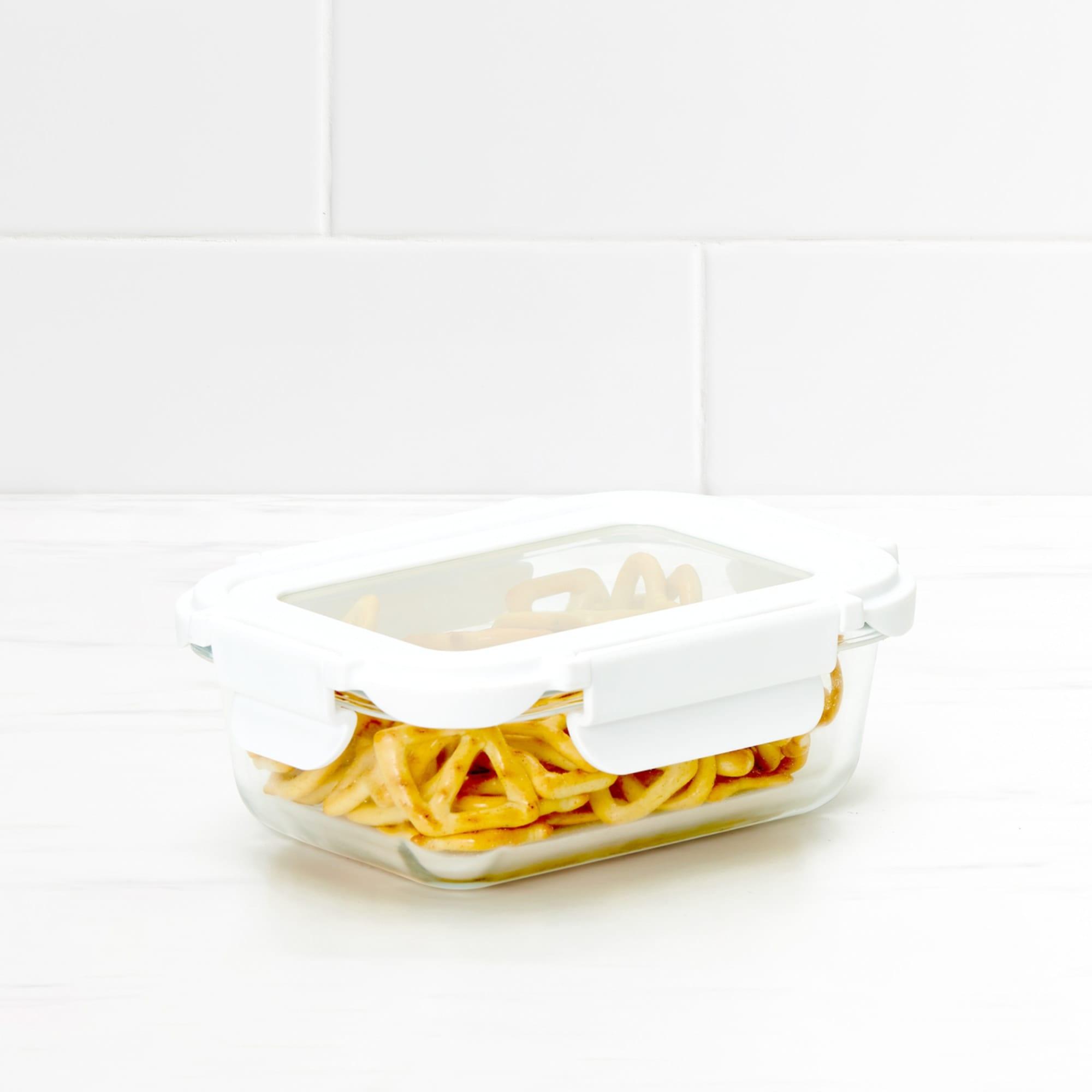 Kitchen Pro VersaLock Rectangular Glass Container 370ml White Image 1