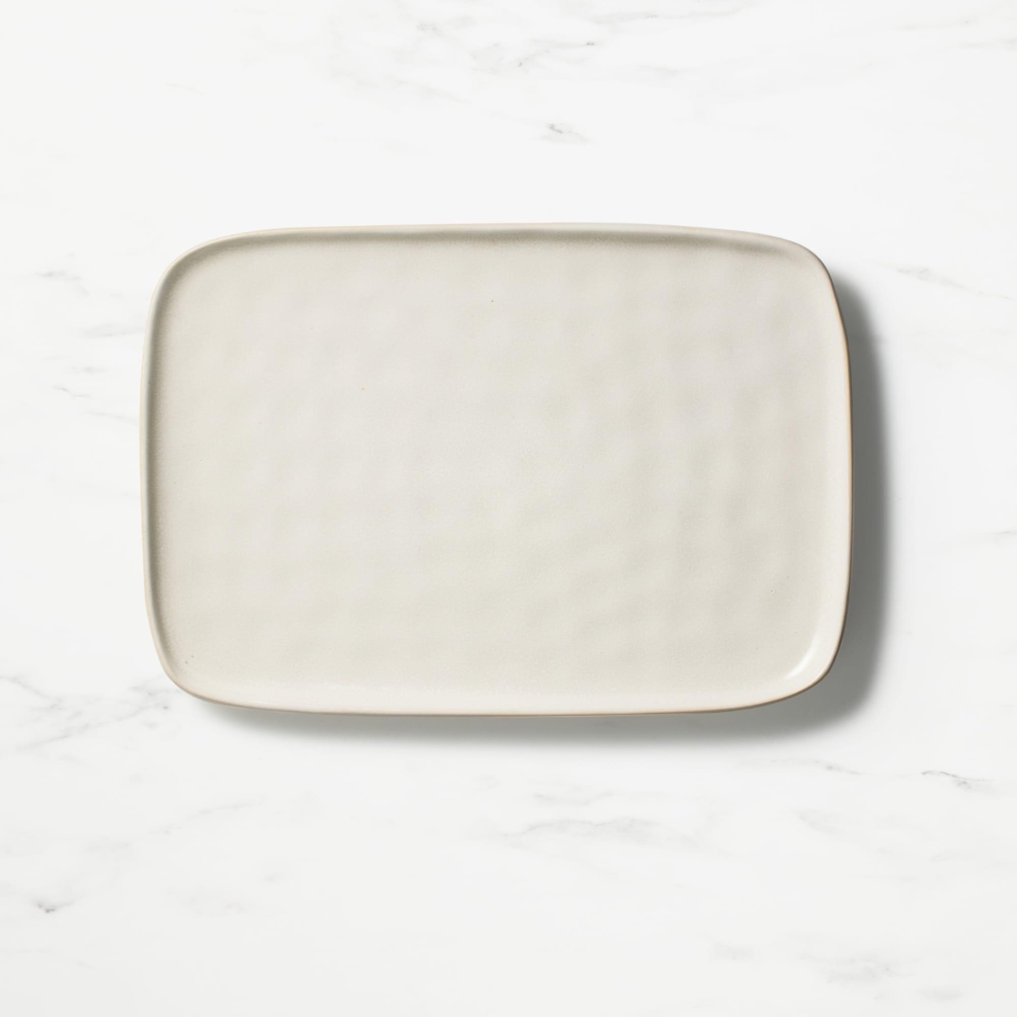 Salisbury & Co Baltic Rectangular Serving Platter Large White Image 1