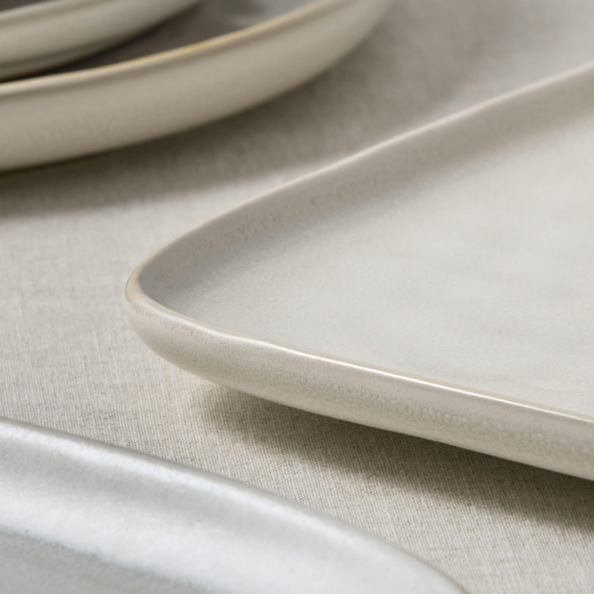 Salisbury & Co Baltic Rectangular Serving Platter Large White Image 3