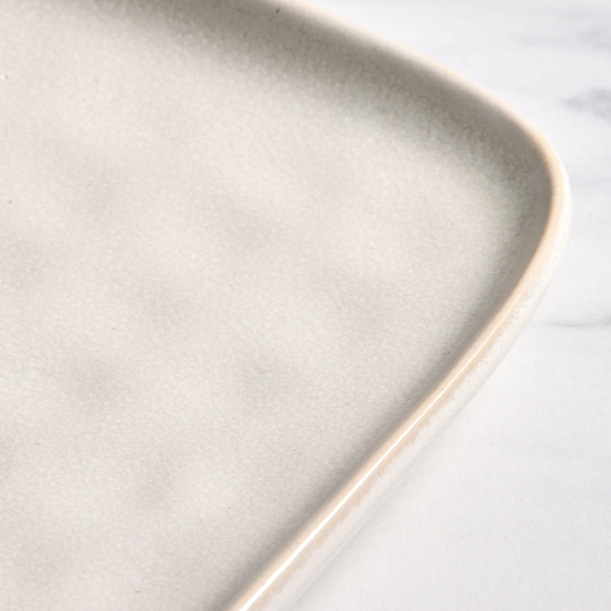 Salisbury & Co Baltic Rectangular Serving Platter Large White Image 4