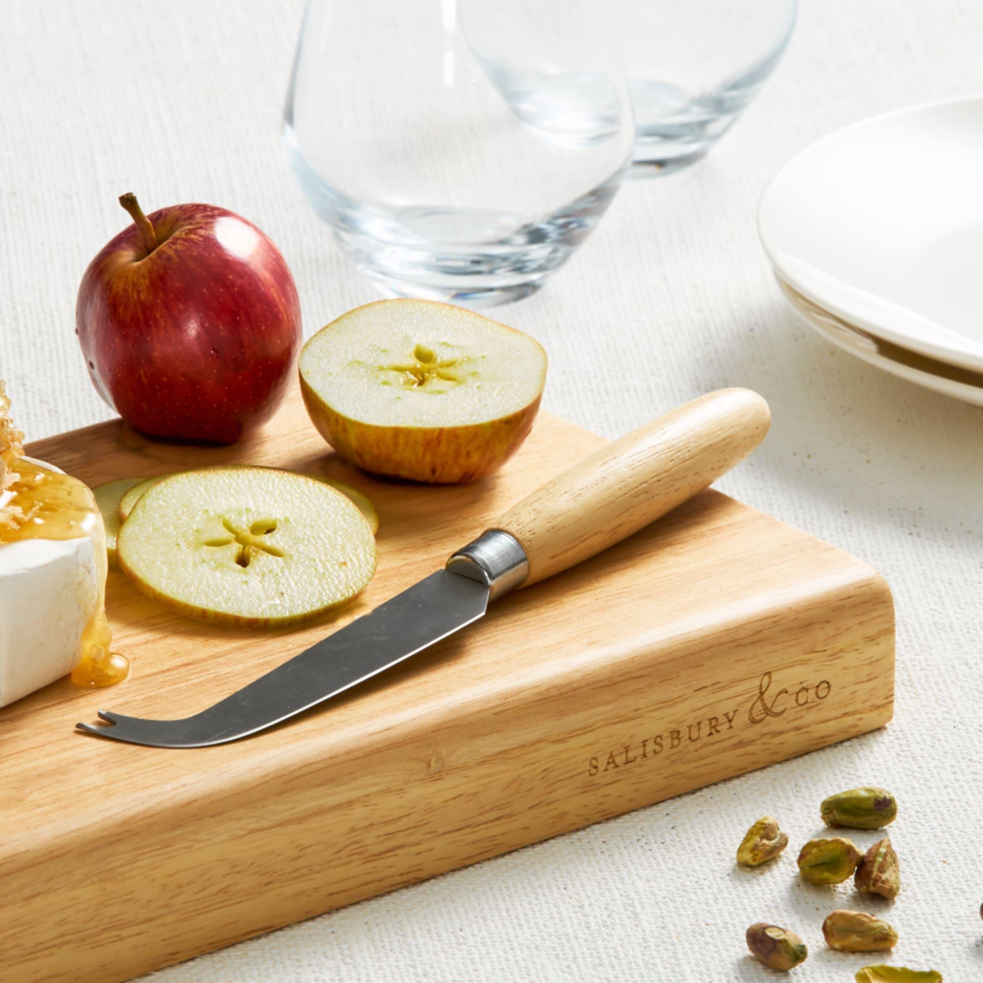 Salisbury & Co Degustation Serving Board with Cheese Knife 25x18cm Natural Image 4