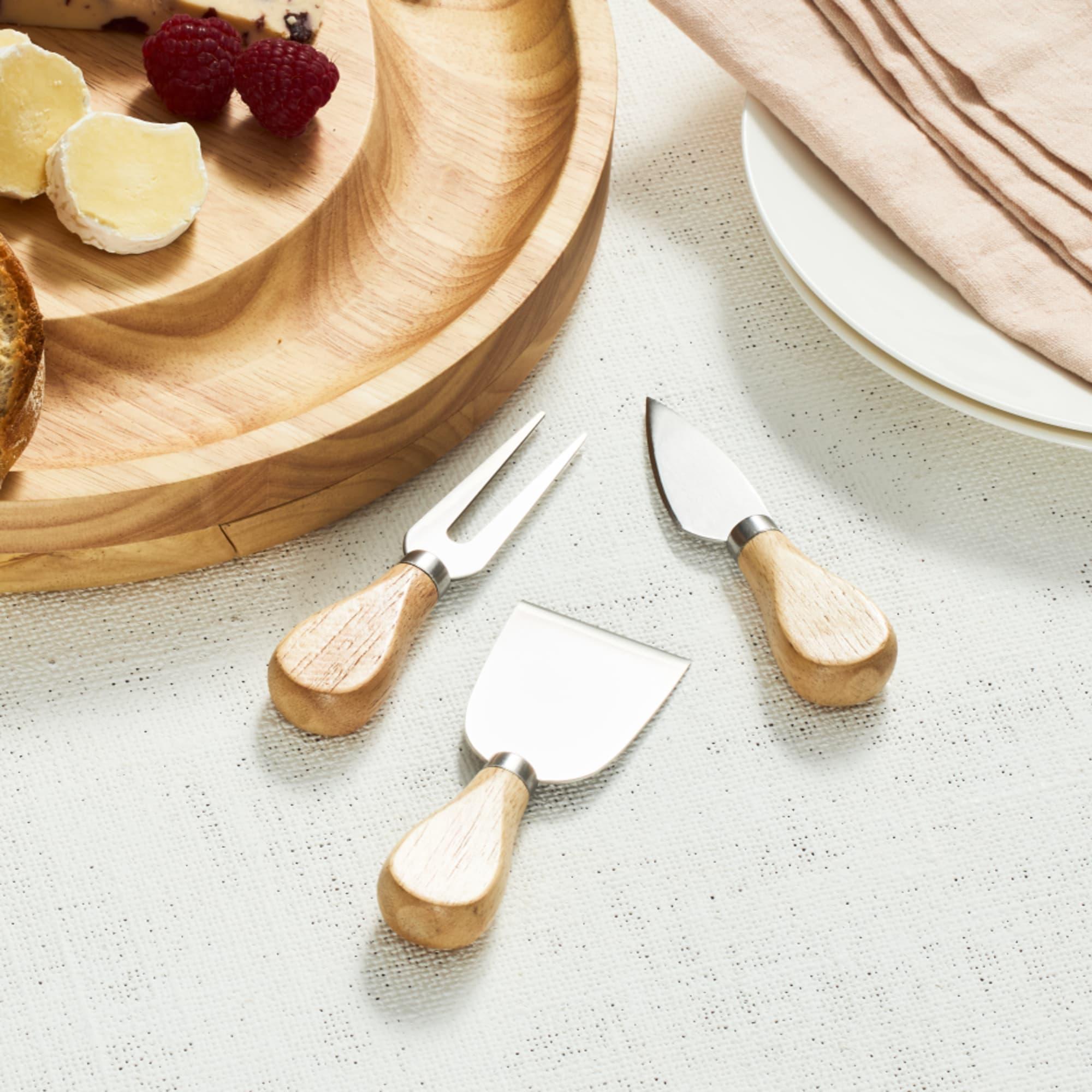 Salisbury & Co Degustation Serving Board with Cheese Knife Set 4pc Natural Image 4