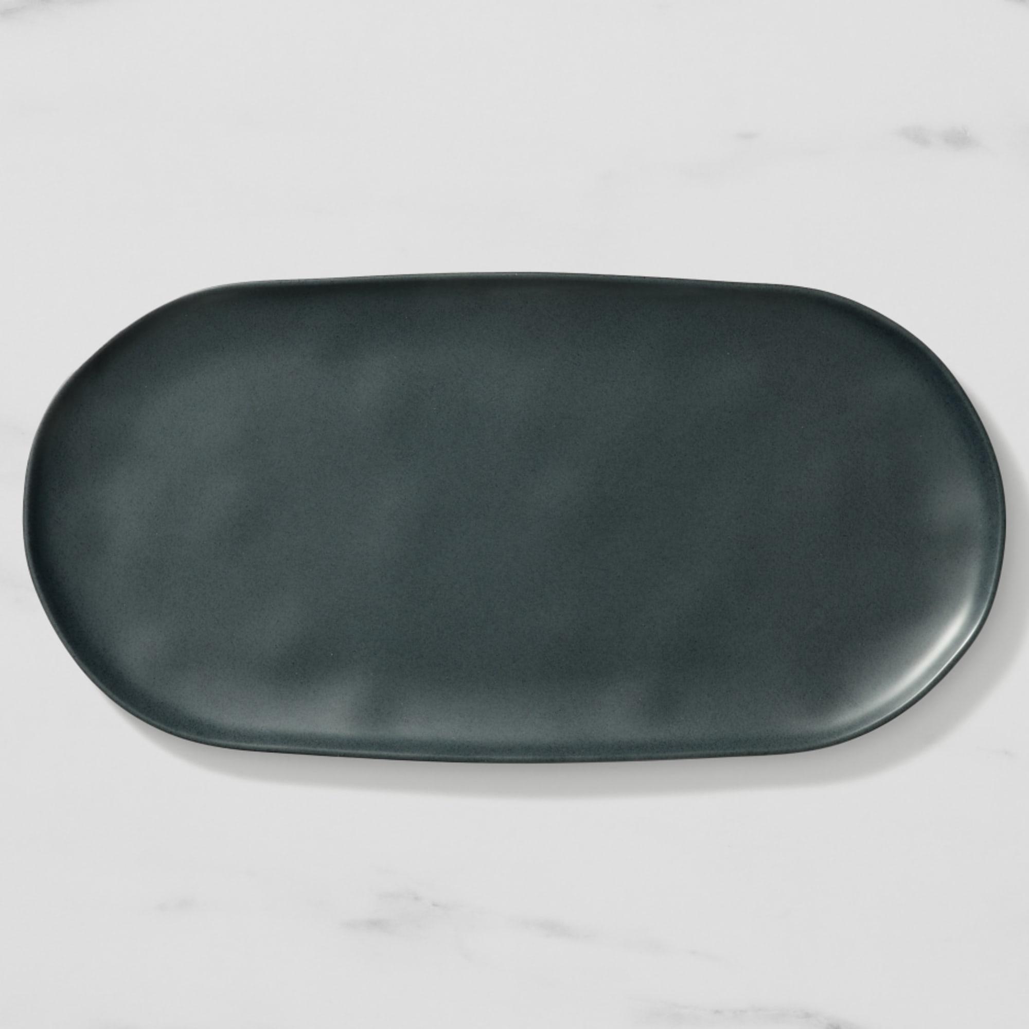 Salisbury & Co Escape Melamine Serving Platter 47x24cm Black Image 1