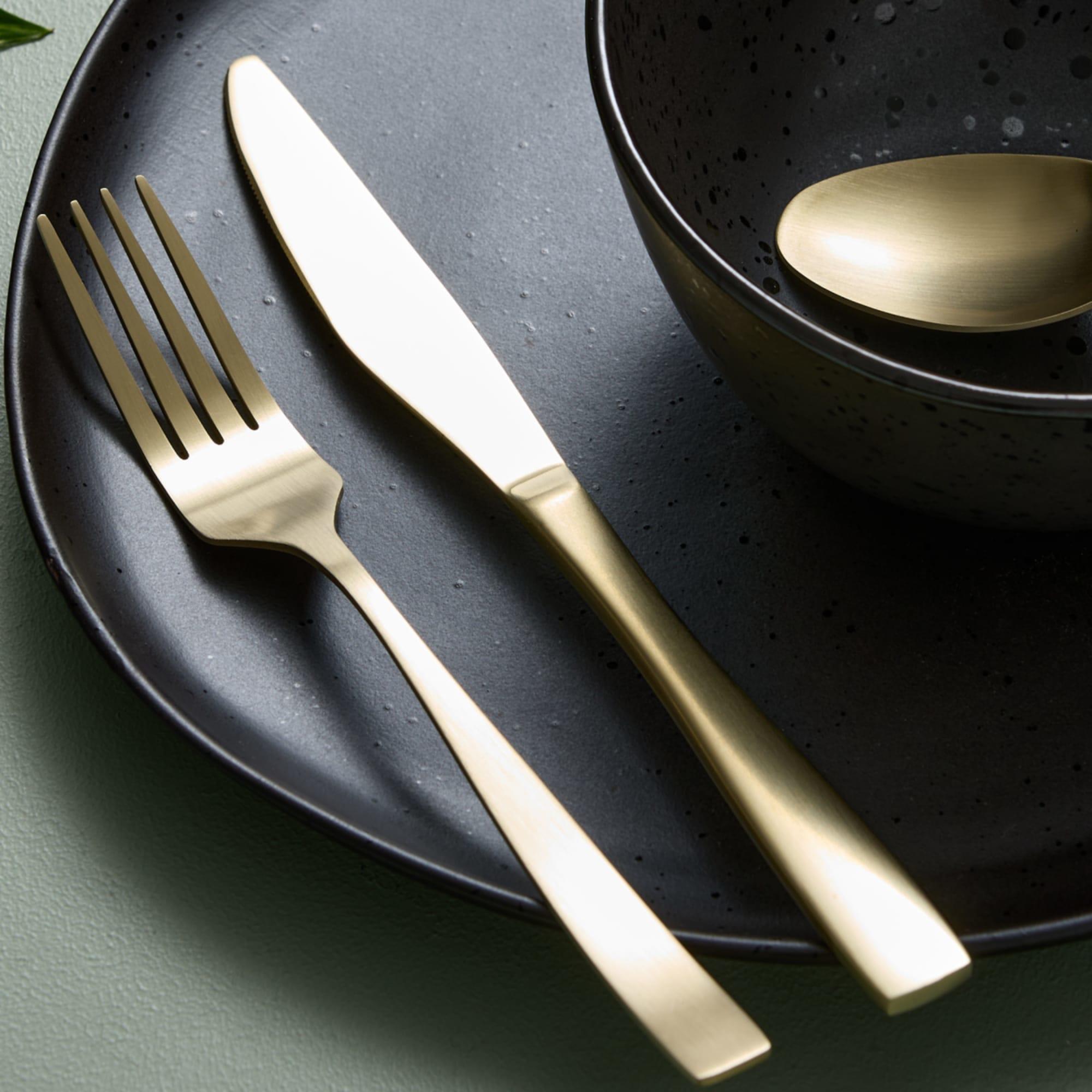 Salisbury & Co Virtuo Cutlery Set 16pc Gold Image 4