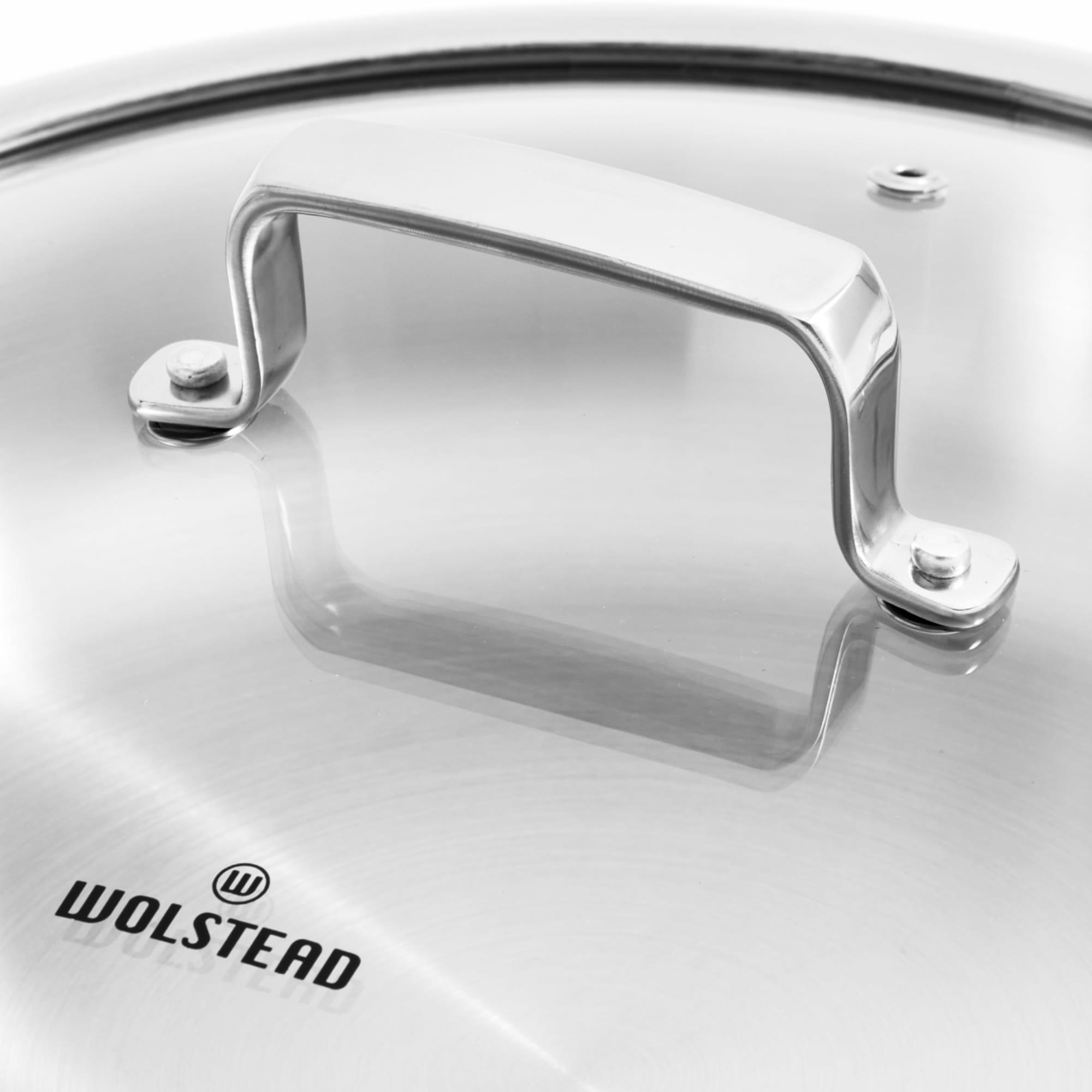 Wolstead Superior Steel Chef Pan with Lid 30cm Image 3