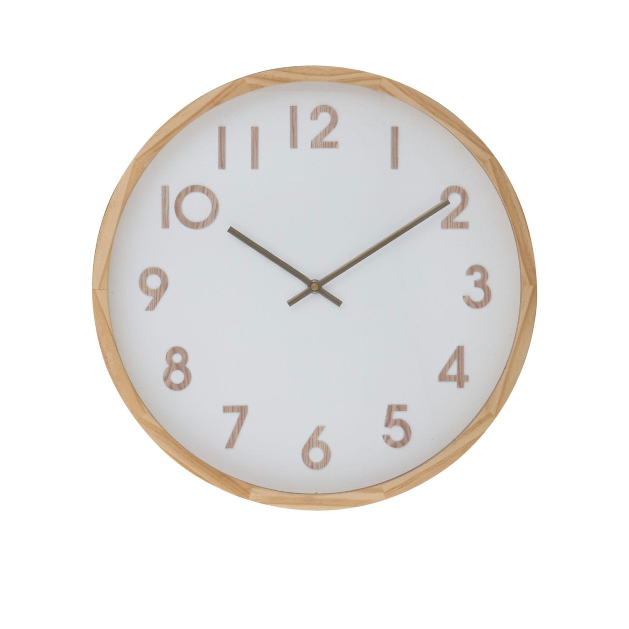 Amalfi Leonard Wall Clock 41.5cm Natural Image 1