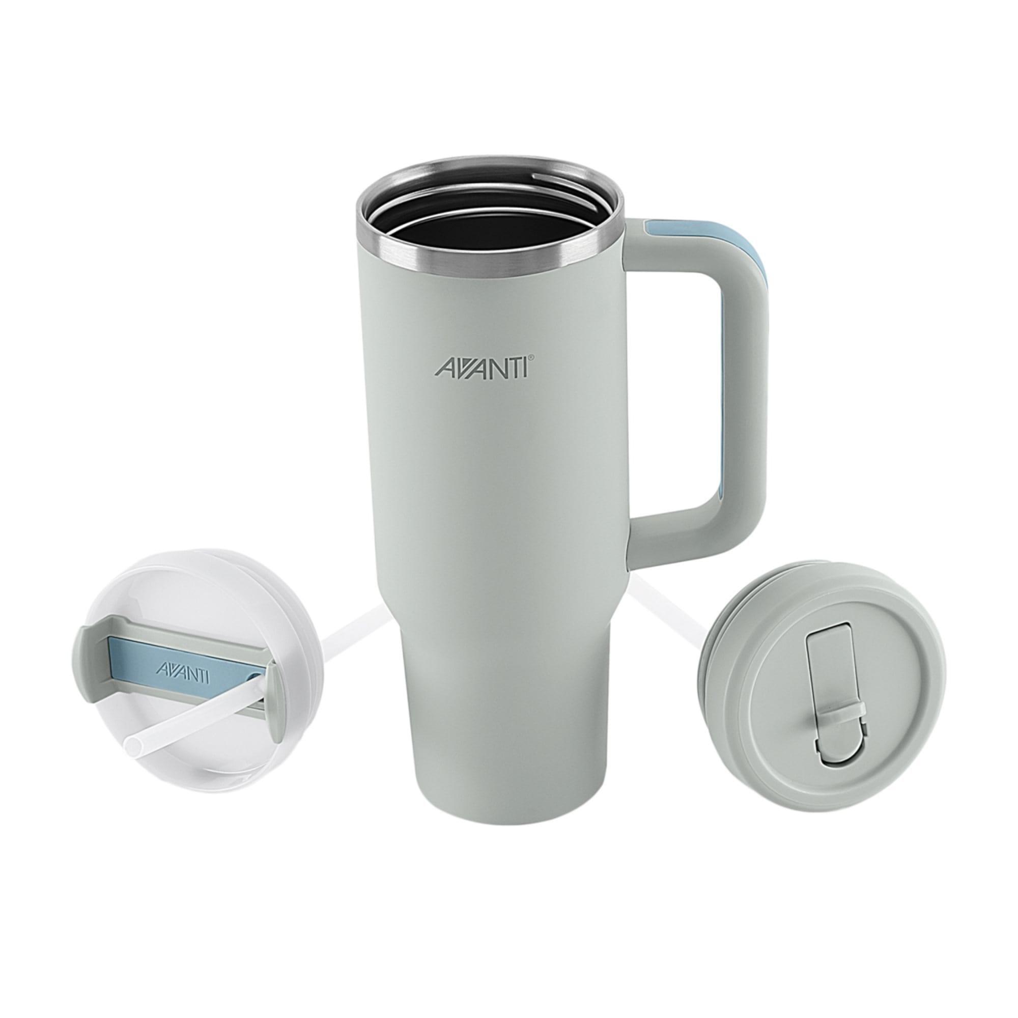 Avanti HydroQuench Insulated Travel Tumbler with Two Lids 1L Grey Mist Image 4