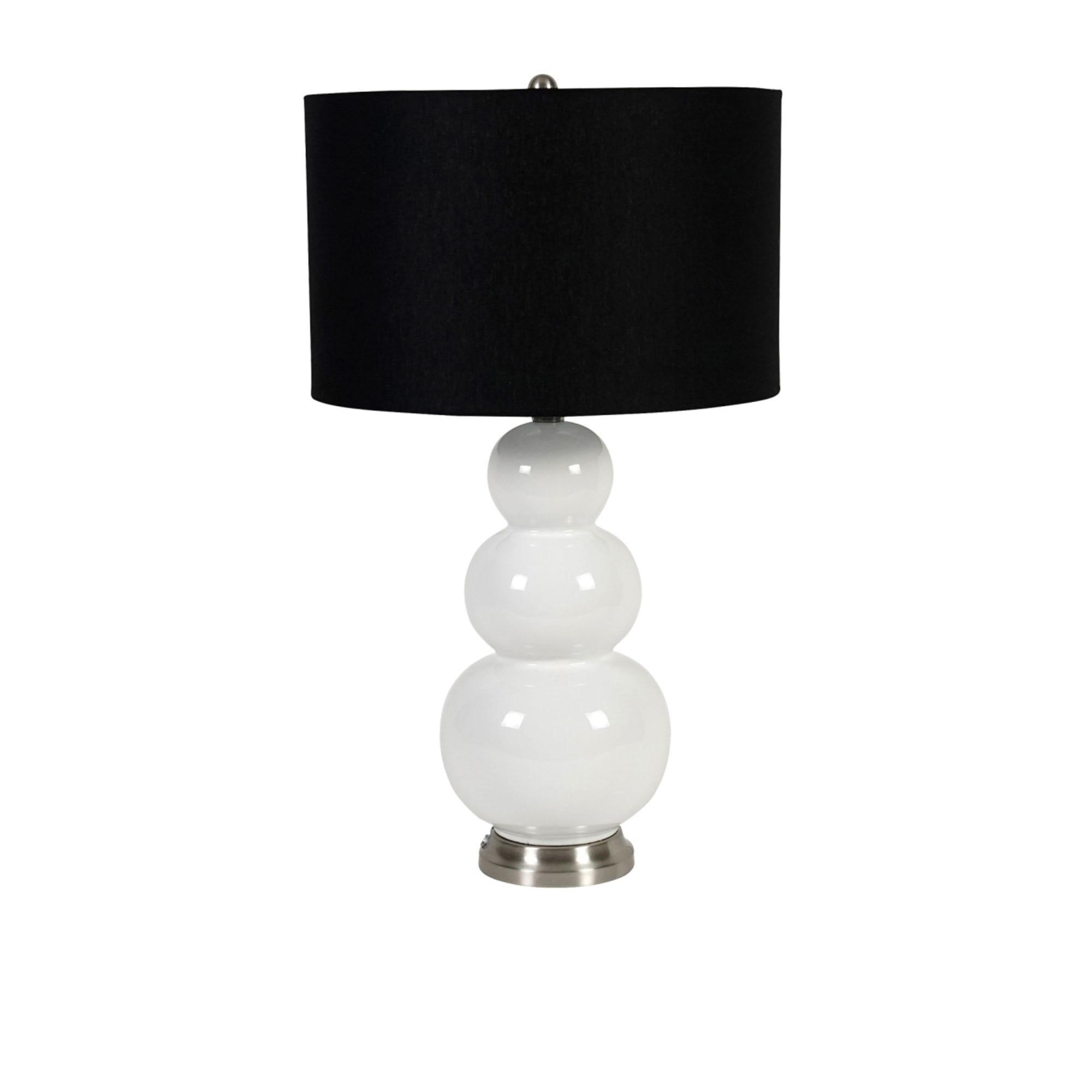 Bloomingdale Ceramic Organic Table Lamp White Image 1