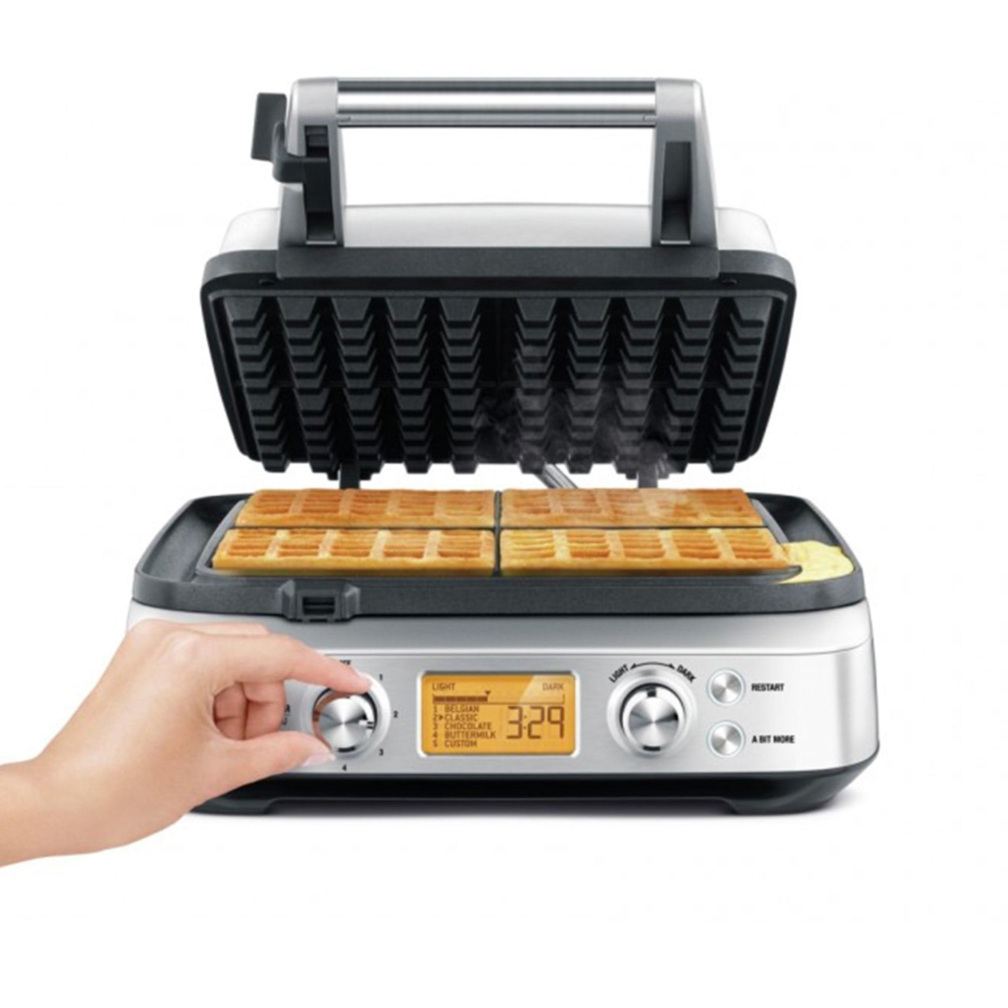 Breville The No Mess Waffle Maker Brushed Stainless Steel Image 4