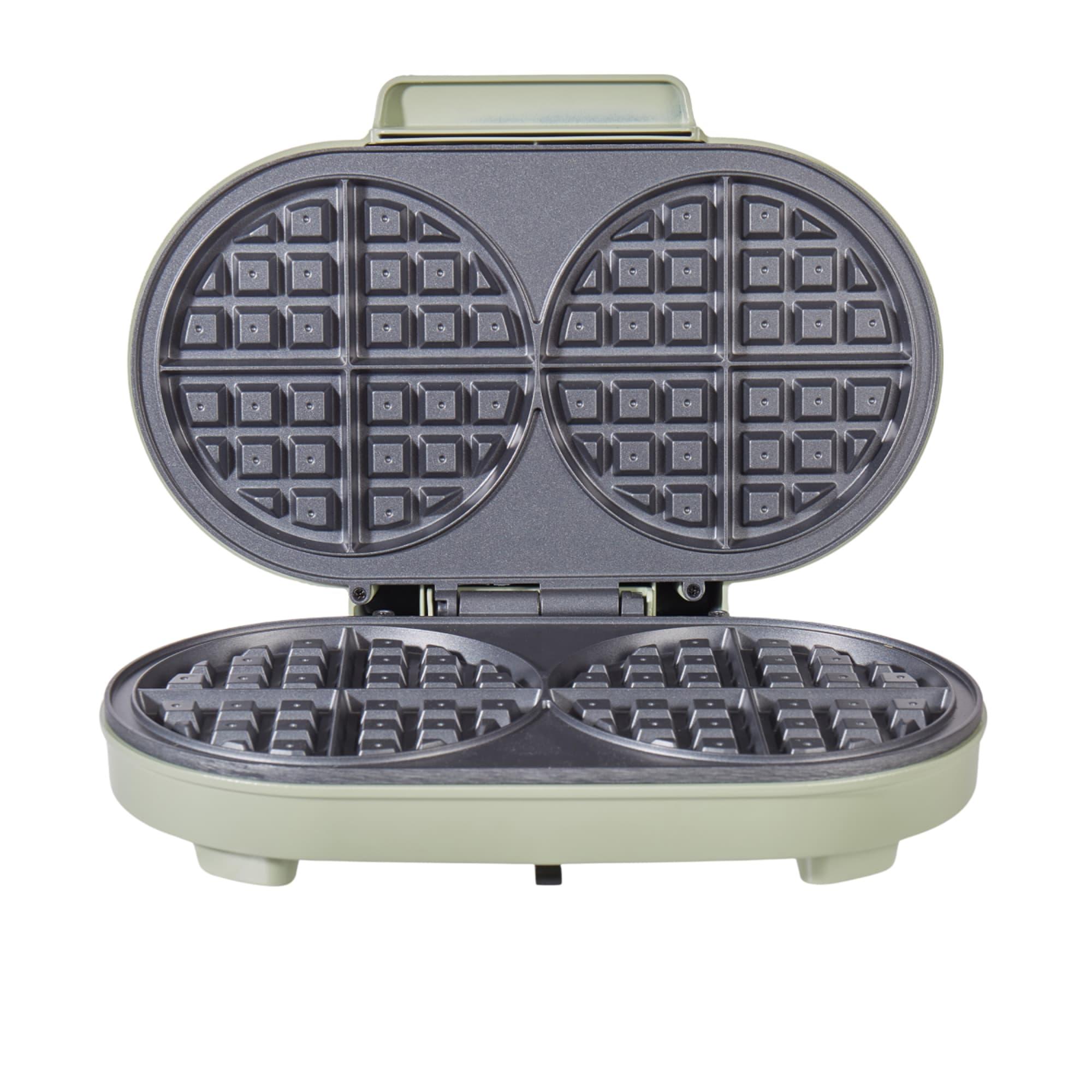 Davis & Waddell Electric Non Stick Double Waffle Maker Green Image 5