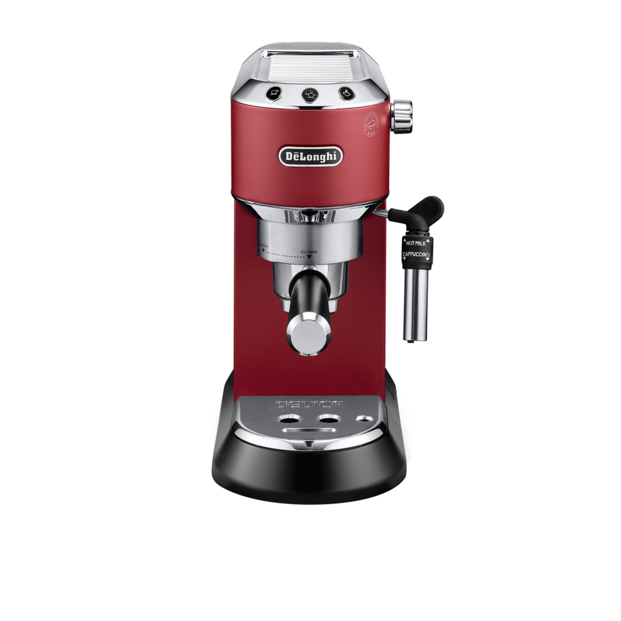 DeLonghi Dedica Deluxe EC685R Manual Pump Coffee Machine Red Image 3