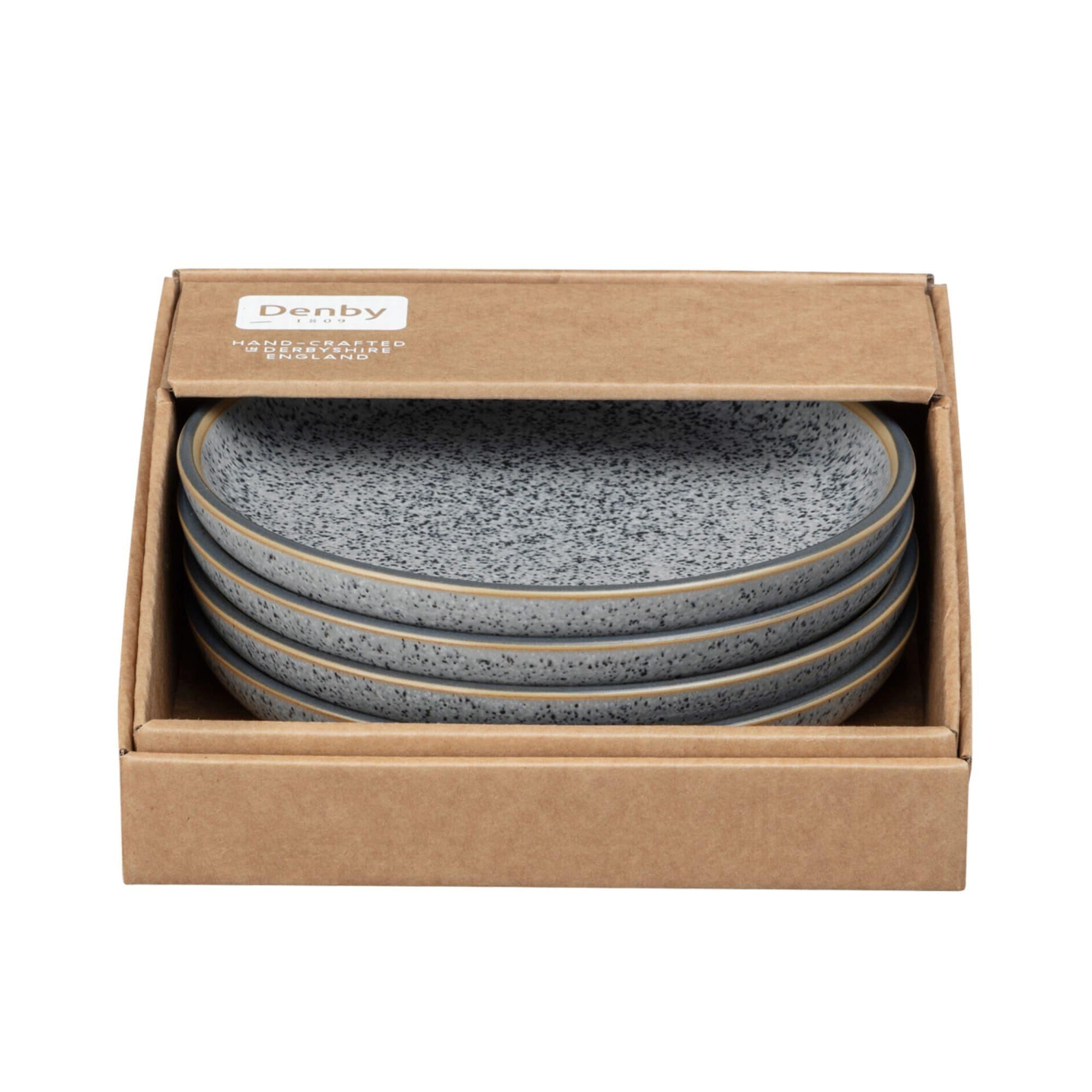 Denby Studio Grey Small Coupe Plate 17cm Set of 4 Image 3