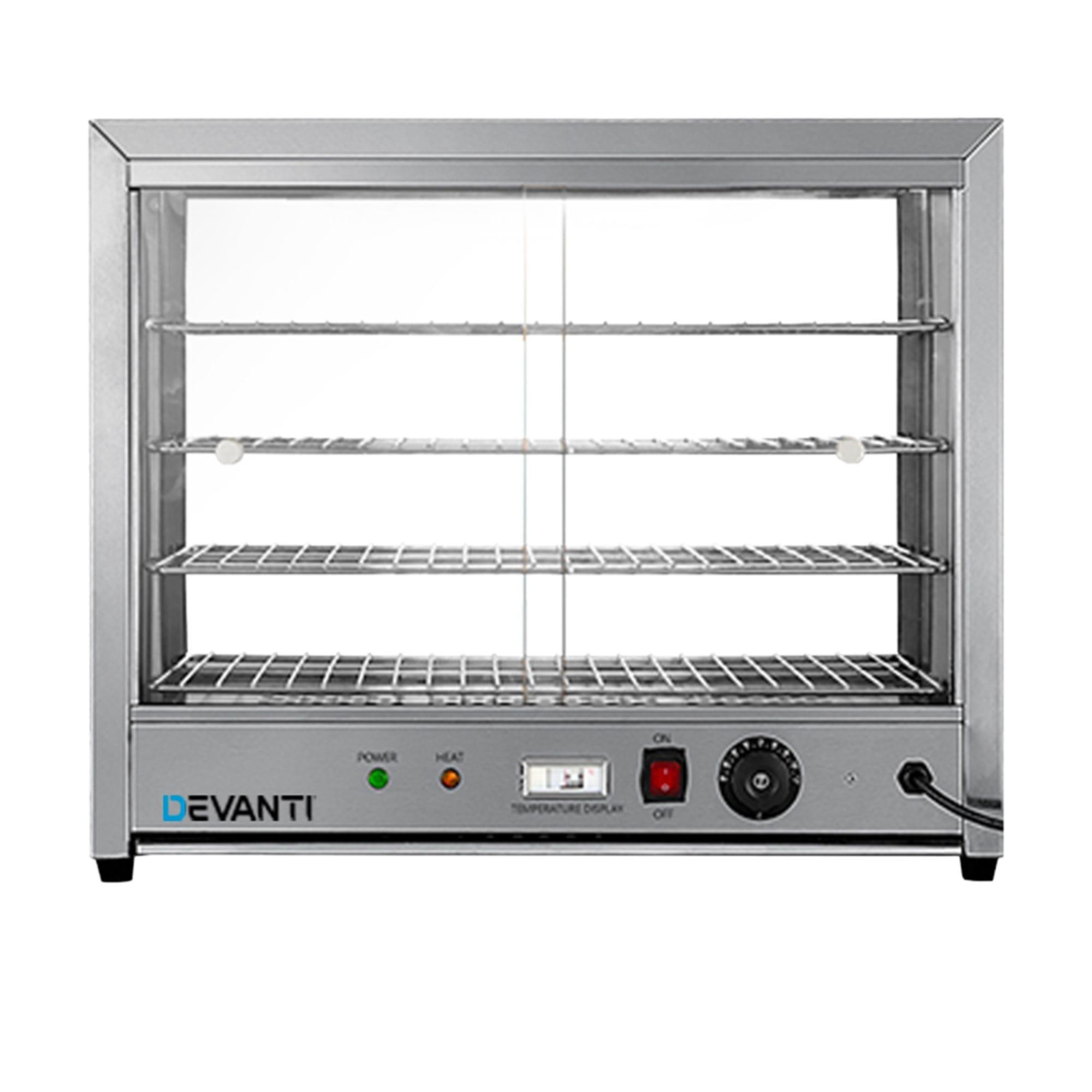 Devanti 4 Tier Commercial Food Warmer Display Cabinet Image 3