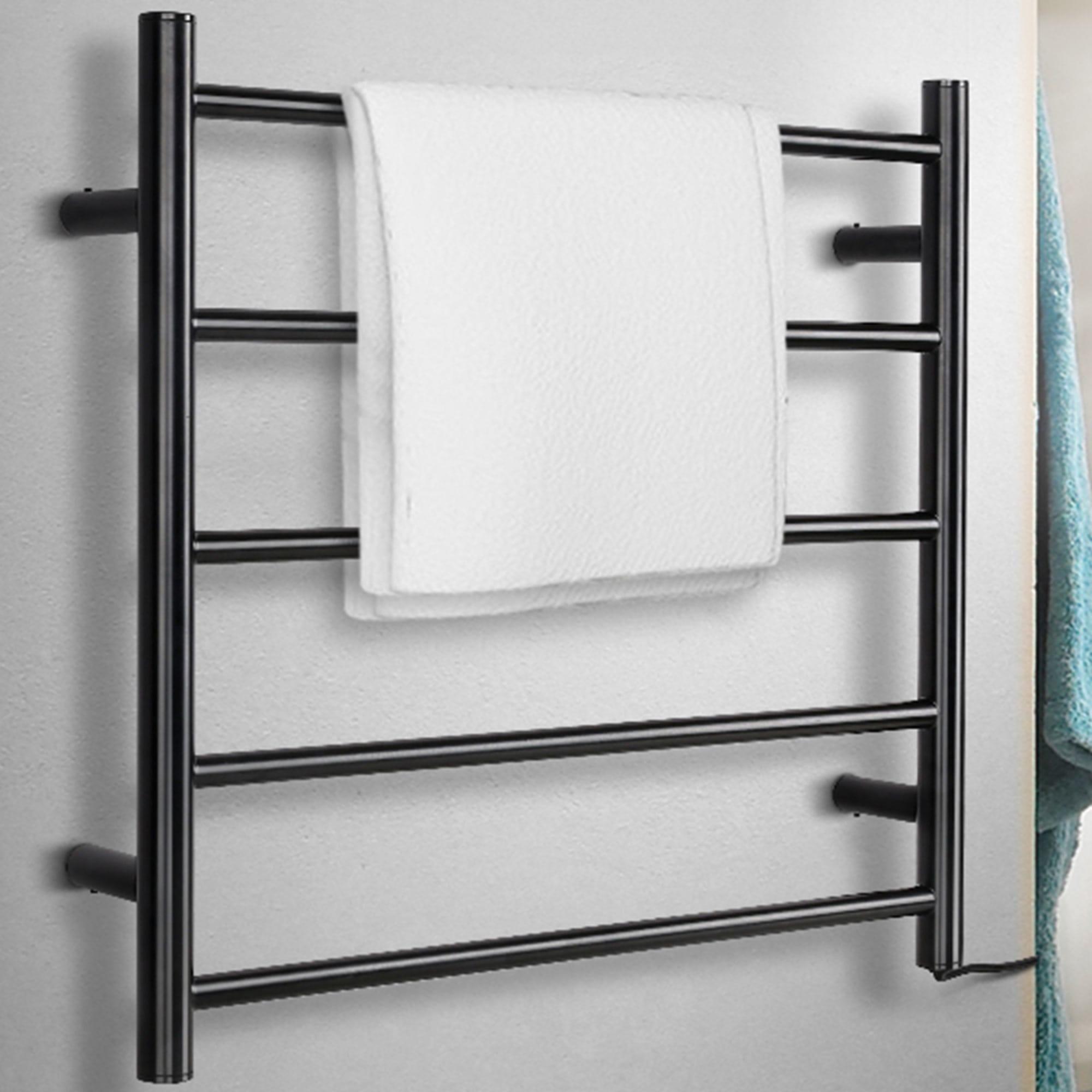 Devanti Electric Heated Towel Rail Rack 5 Bars Wall Mounted Clothes Dry Warmer Image 3