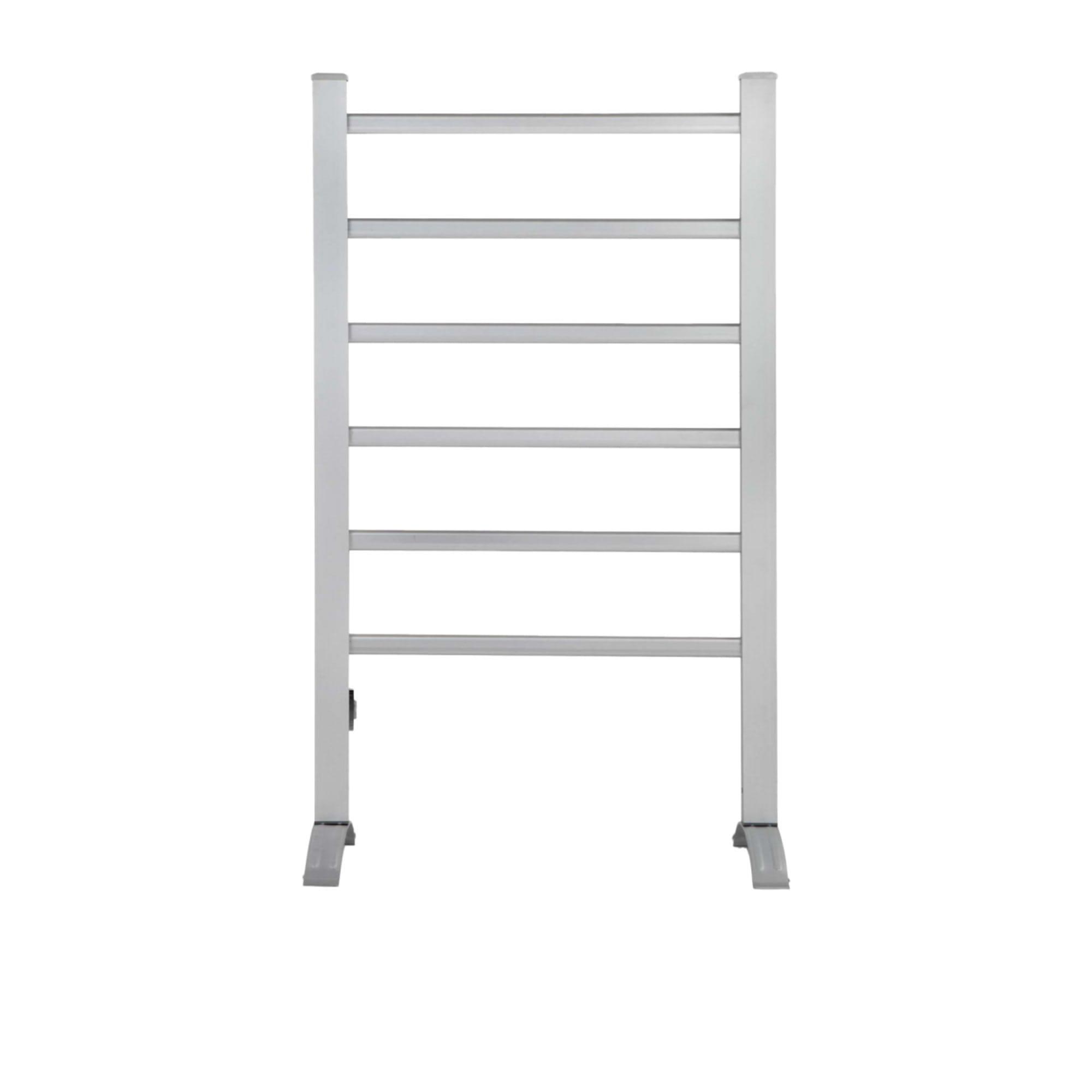 Devanti Electric Heated Towel Rail Rack 6 Bars with Timer Clothes Dry Warmer Image 1